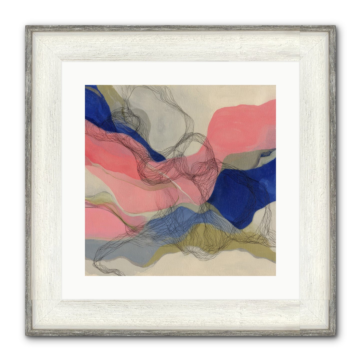 Orionis Framed Print - Driftwood White 16x16