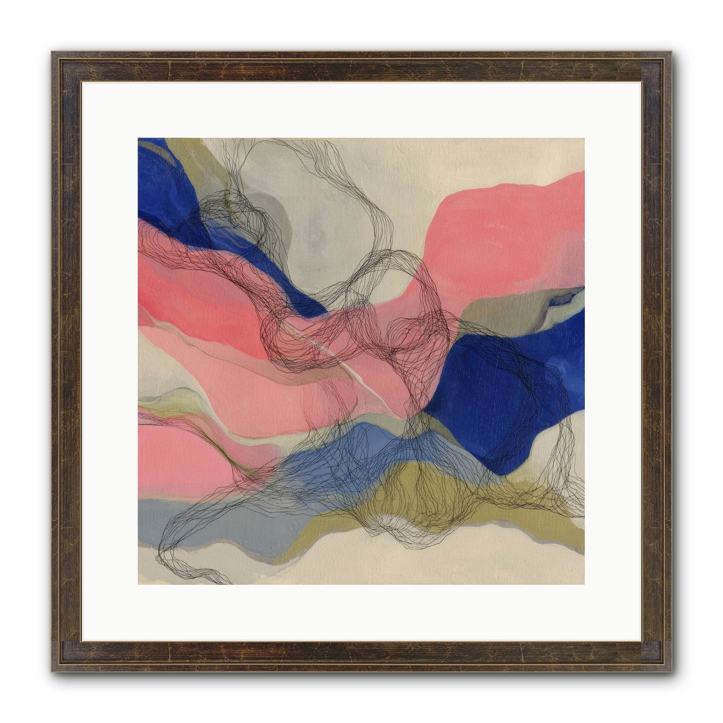 Orionis Framed Print - Slimwoods Black/Gold 16x16