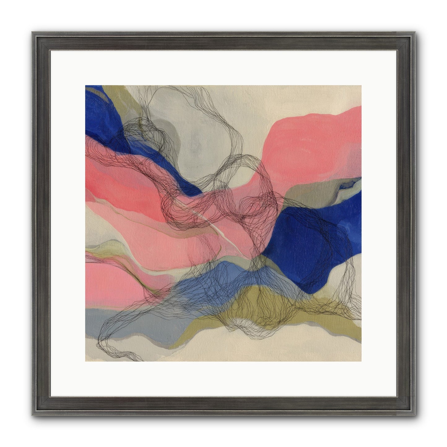 Orionis Framed Print - Slimwoods Black/Silver 16x16