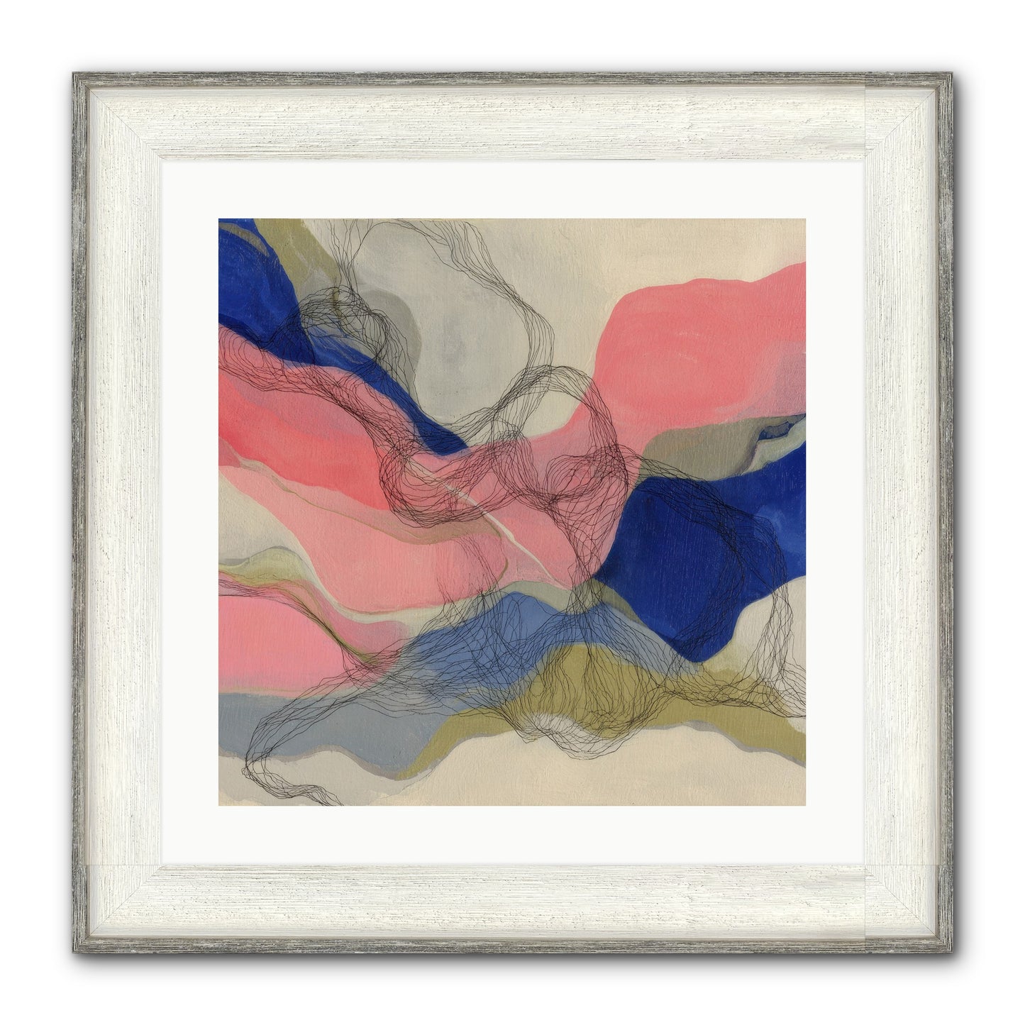 Orionis Framed Print - Driftwood White 20x20