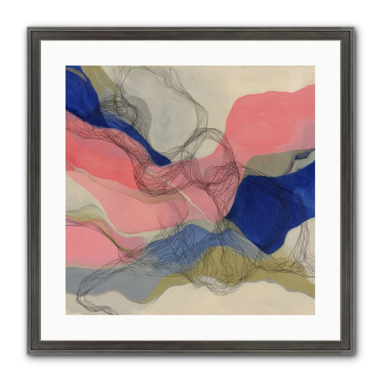 Orionis Framed Print - Slimwoods Black/Silver 20x20