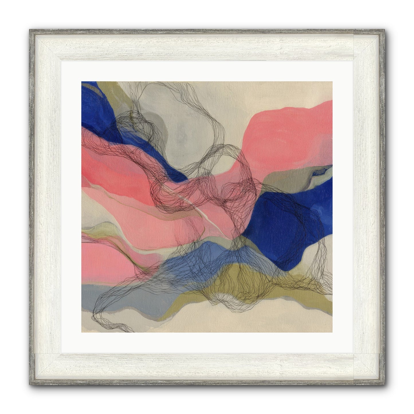 Orionis Framed Print - Driftwood White 24x24