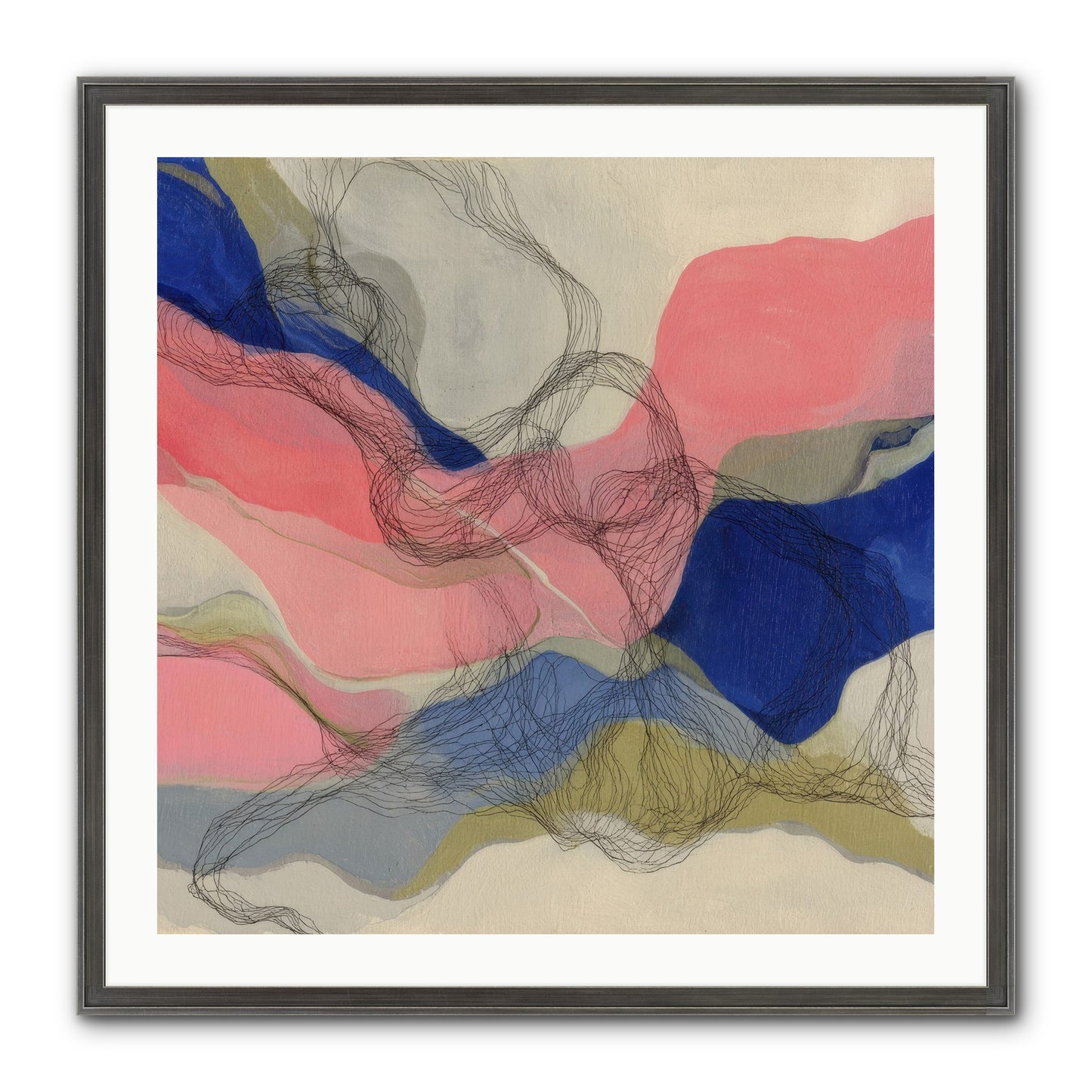 Orionis Framed Print - Slimwoods Black/Silver 30x30