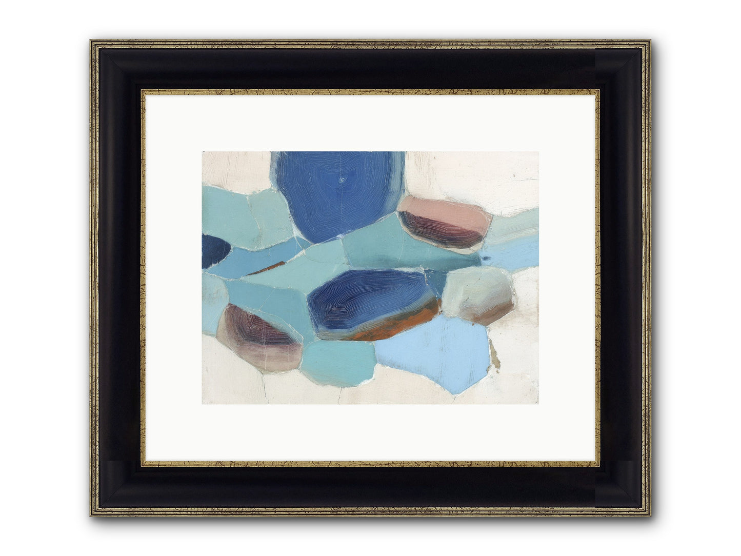 Osmosis Of Light Framed Print - Black & Gold 12x9