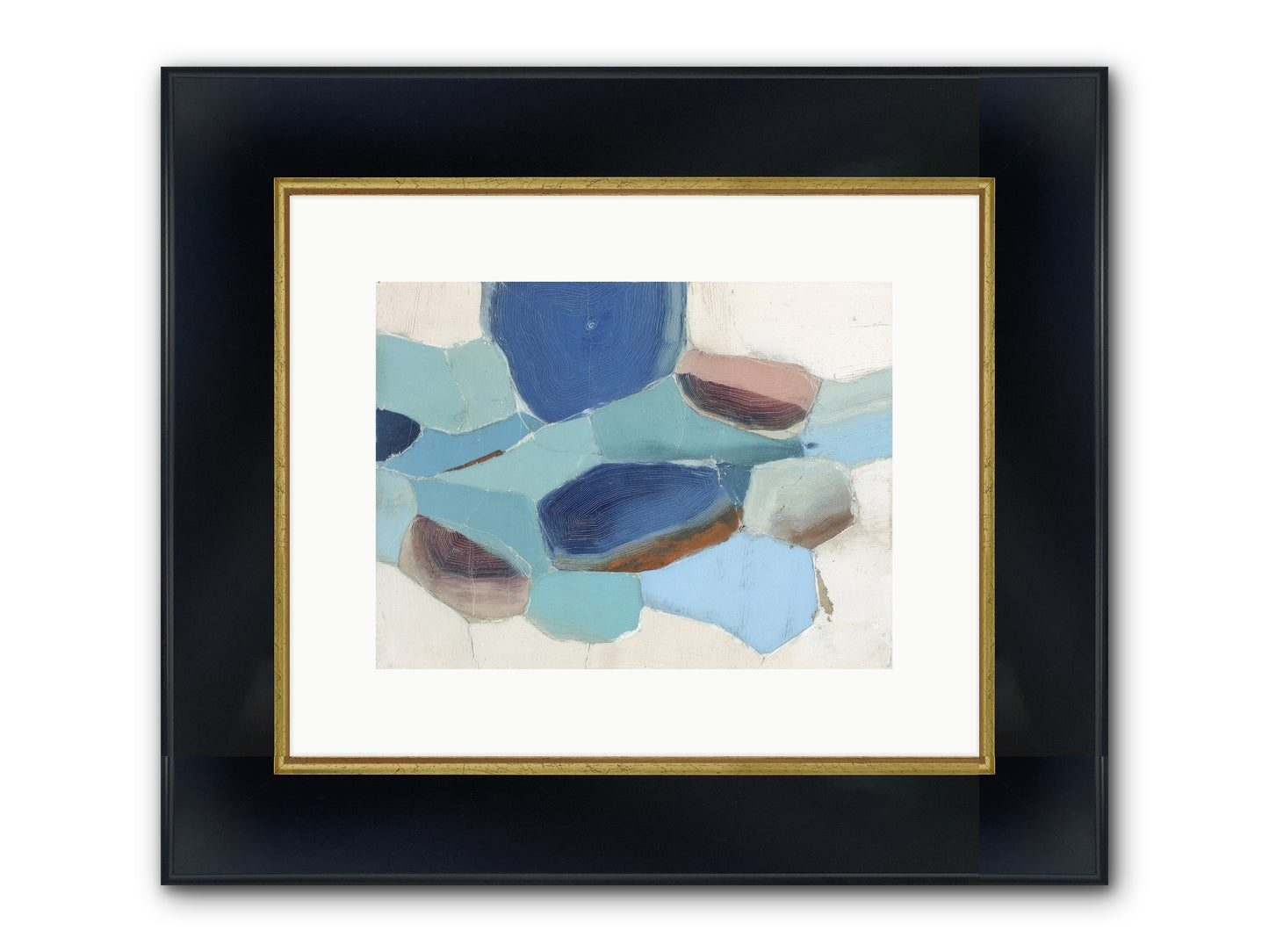 Osmosis Of Light Framed Print - Wide Black w/Gold 12x9