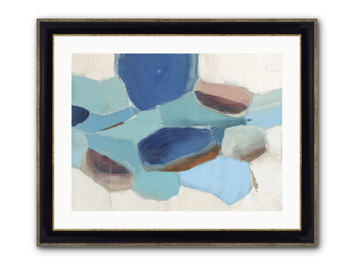 Osmosis Of Light Framed Print - Black & Gold 24x18