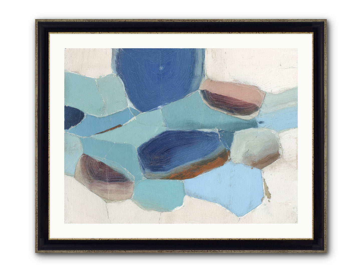 Osmosis Of Light Framed Print - Black & Gold 32x24