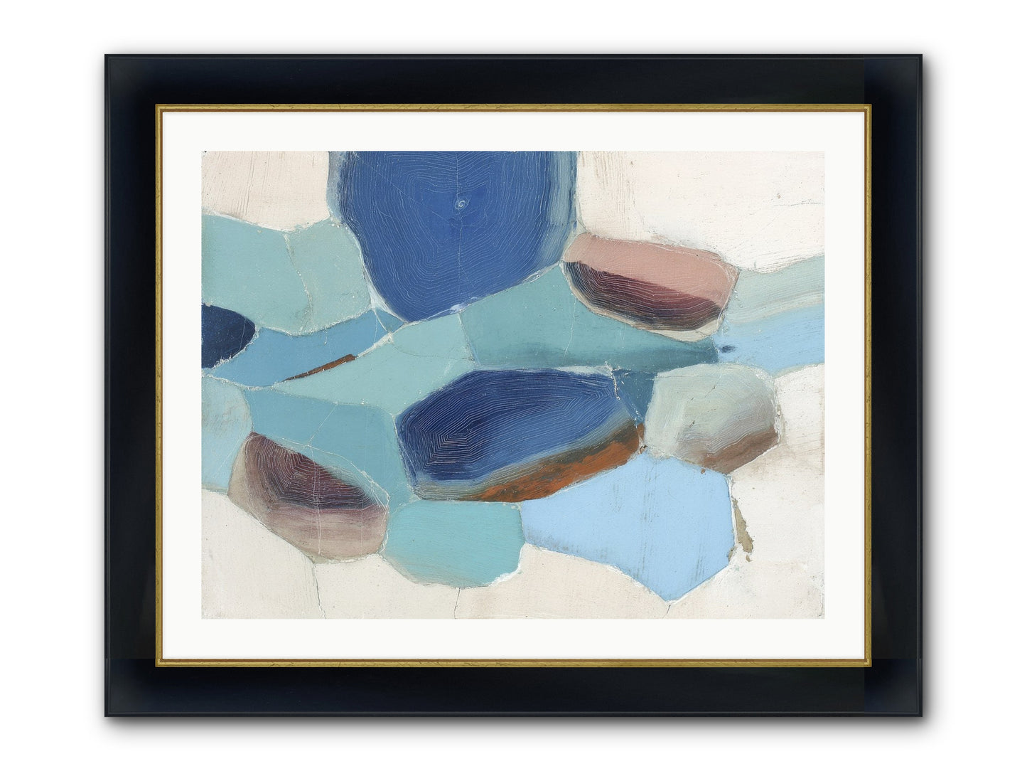 Osmosis Of Light Framed Print - Wide Black w/Gold 32x24