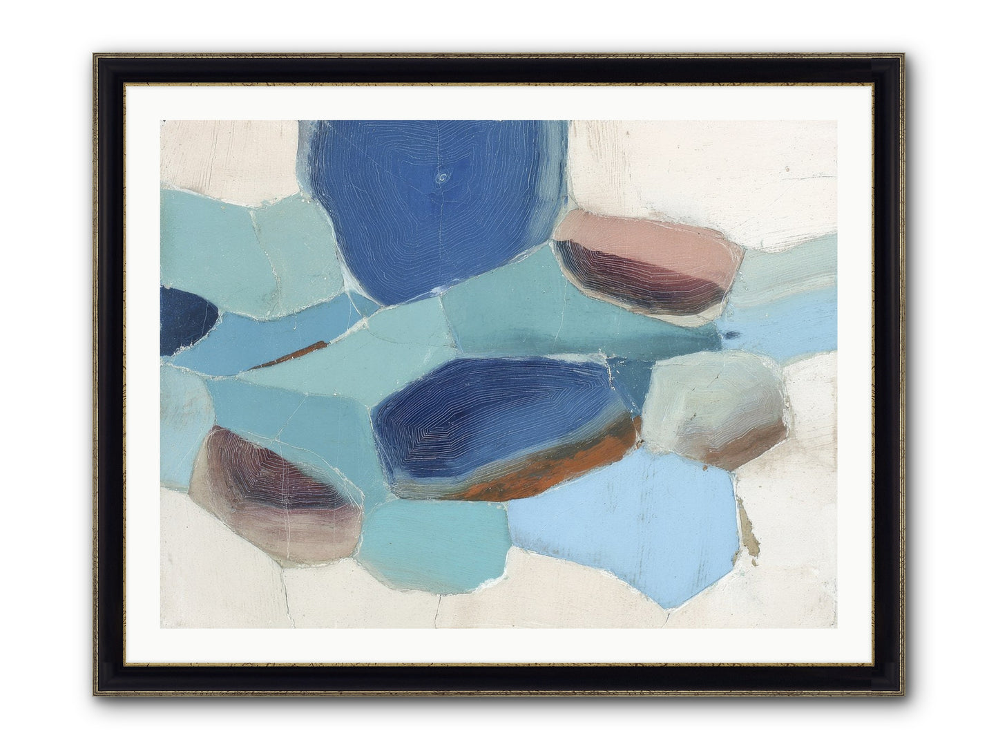 Osmosis Of Light Framed Print - Black & Gold 40x30