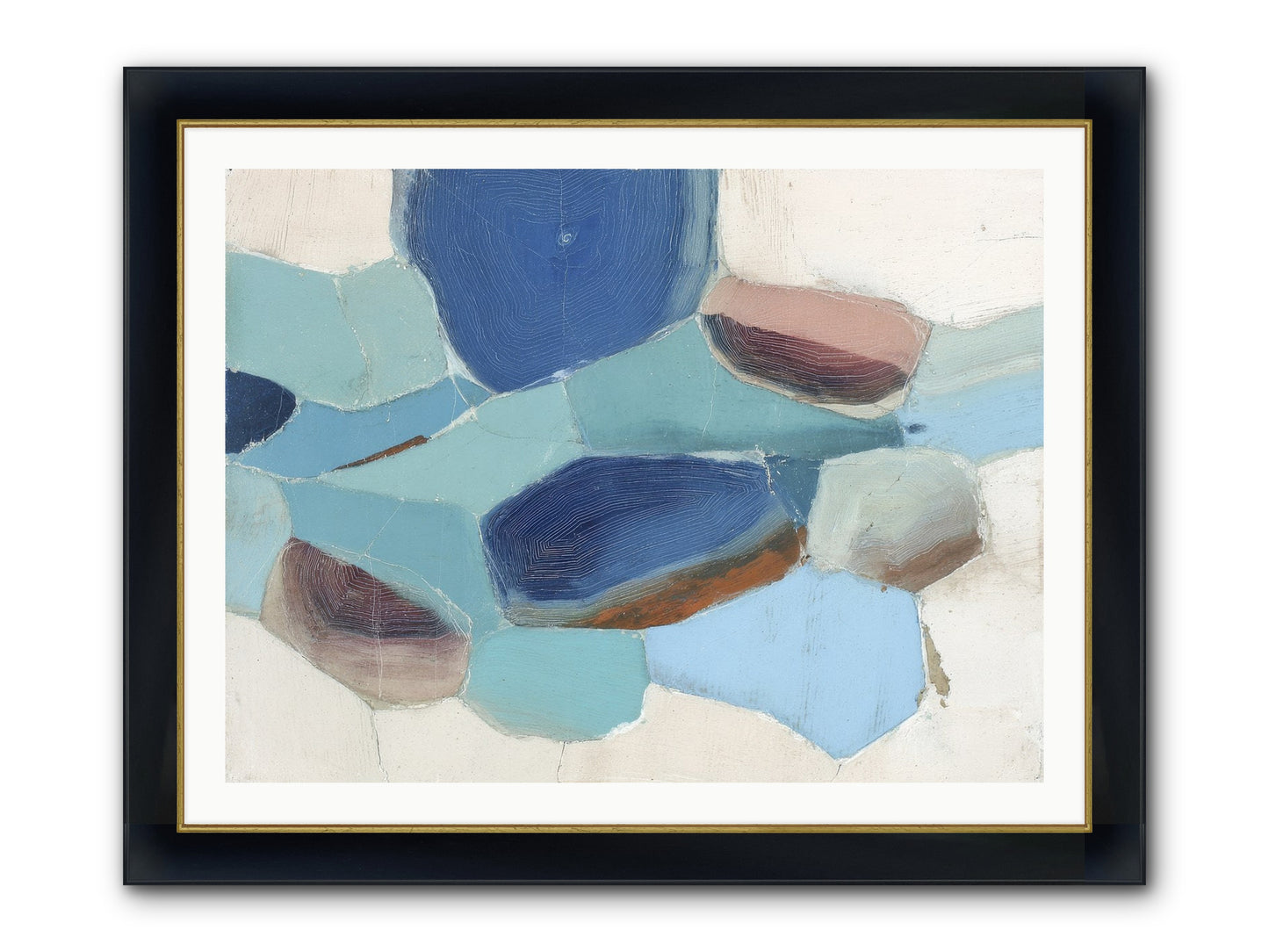 Osmosis Of Light Framed Print - Wide Black w/Gold 40x30