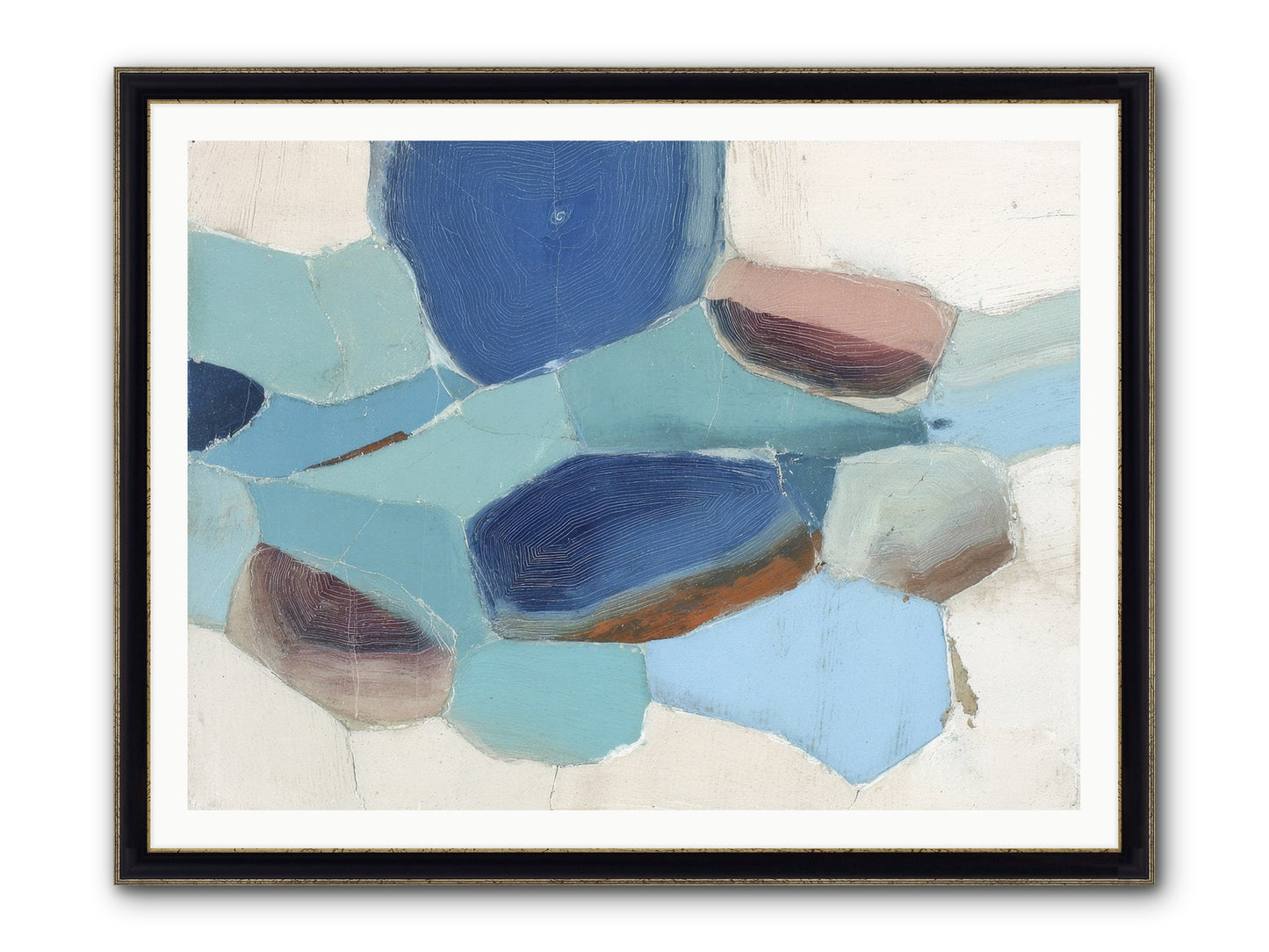 Osmosis Of Light Framed Print - Black & Gold 48x36