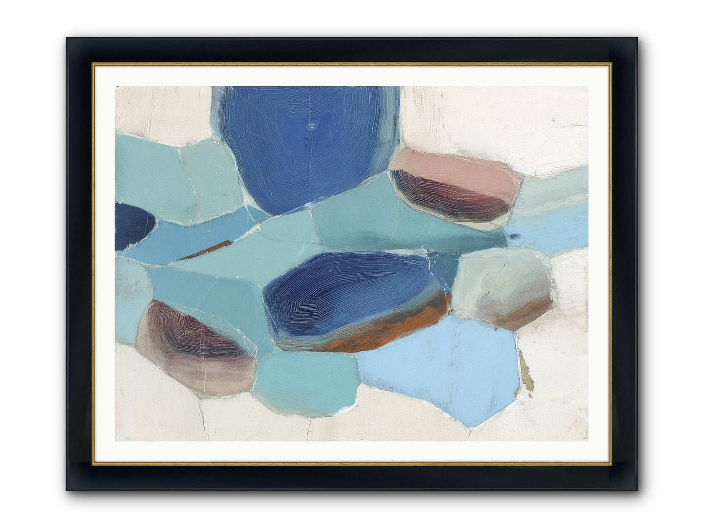 Osmosis Of Light Framed Print - Wide Black w/Gold 48x36