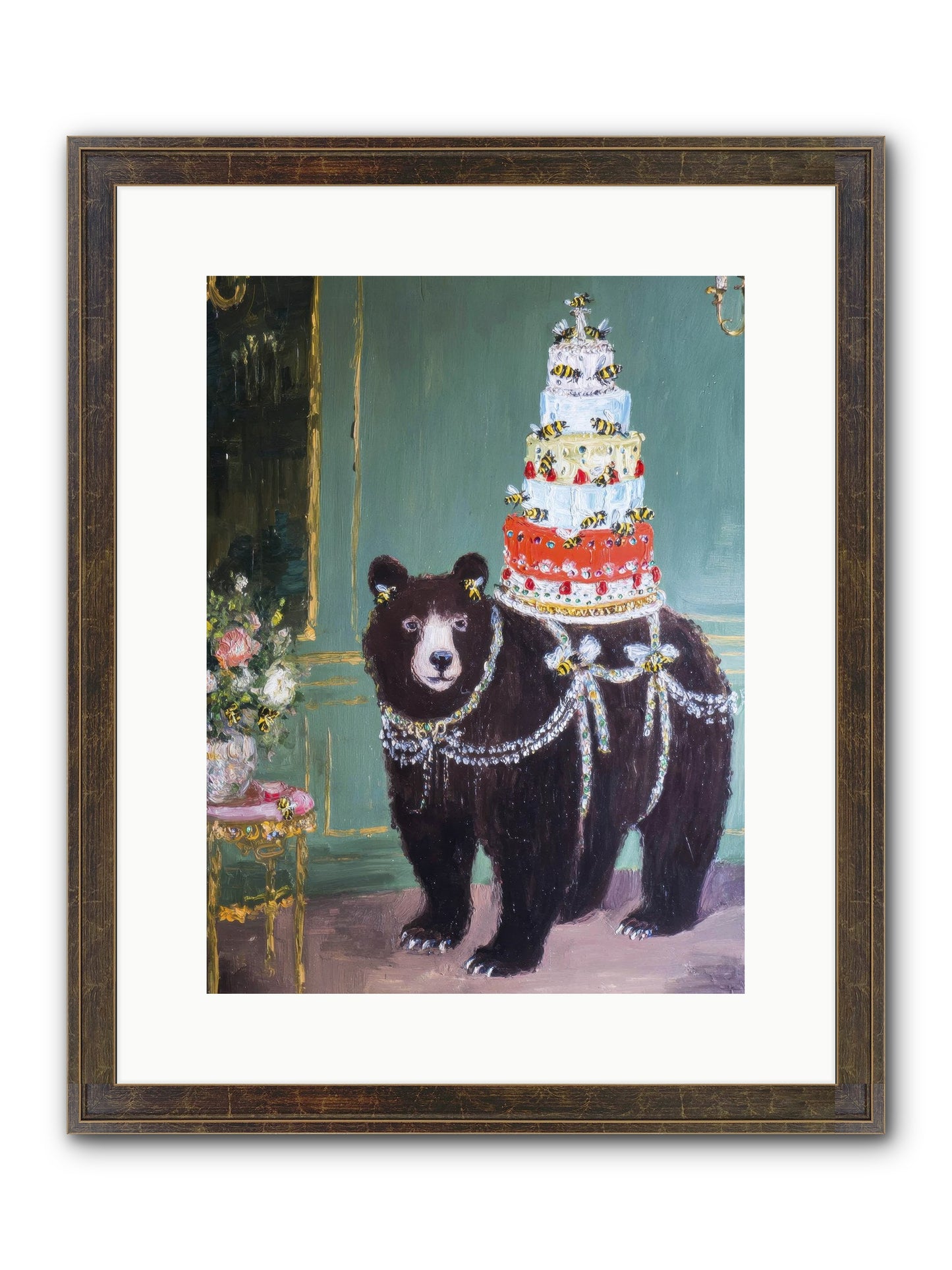 Our Darling Days Framed Print - Slimwoods Black/Gold 12x16
