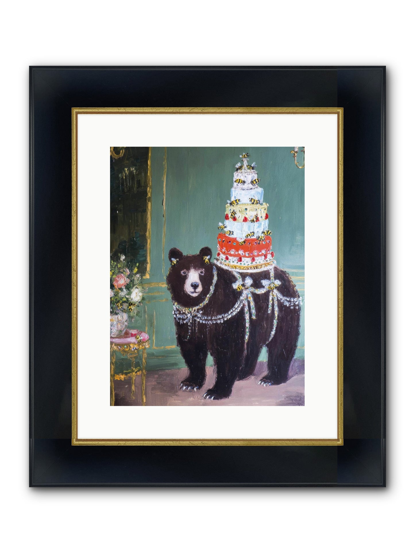 Our Darling Days Framed Print - Wide Black w/Gold 12x16