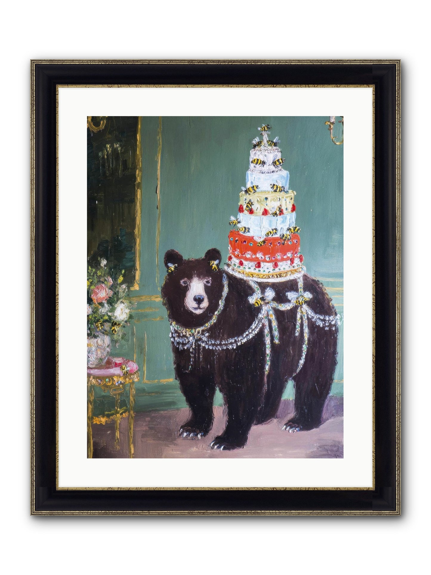 Our Darling Days Framed Print - Black & Gold 18x24