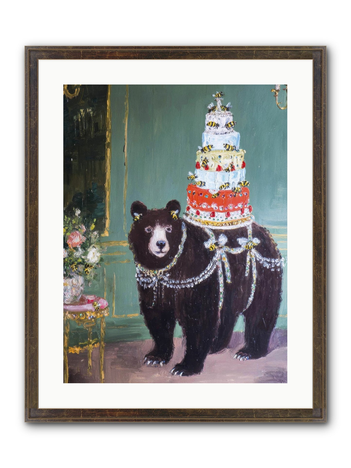 Our Darling Days Framed Print - Slimwoods Black/Gold 18x24