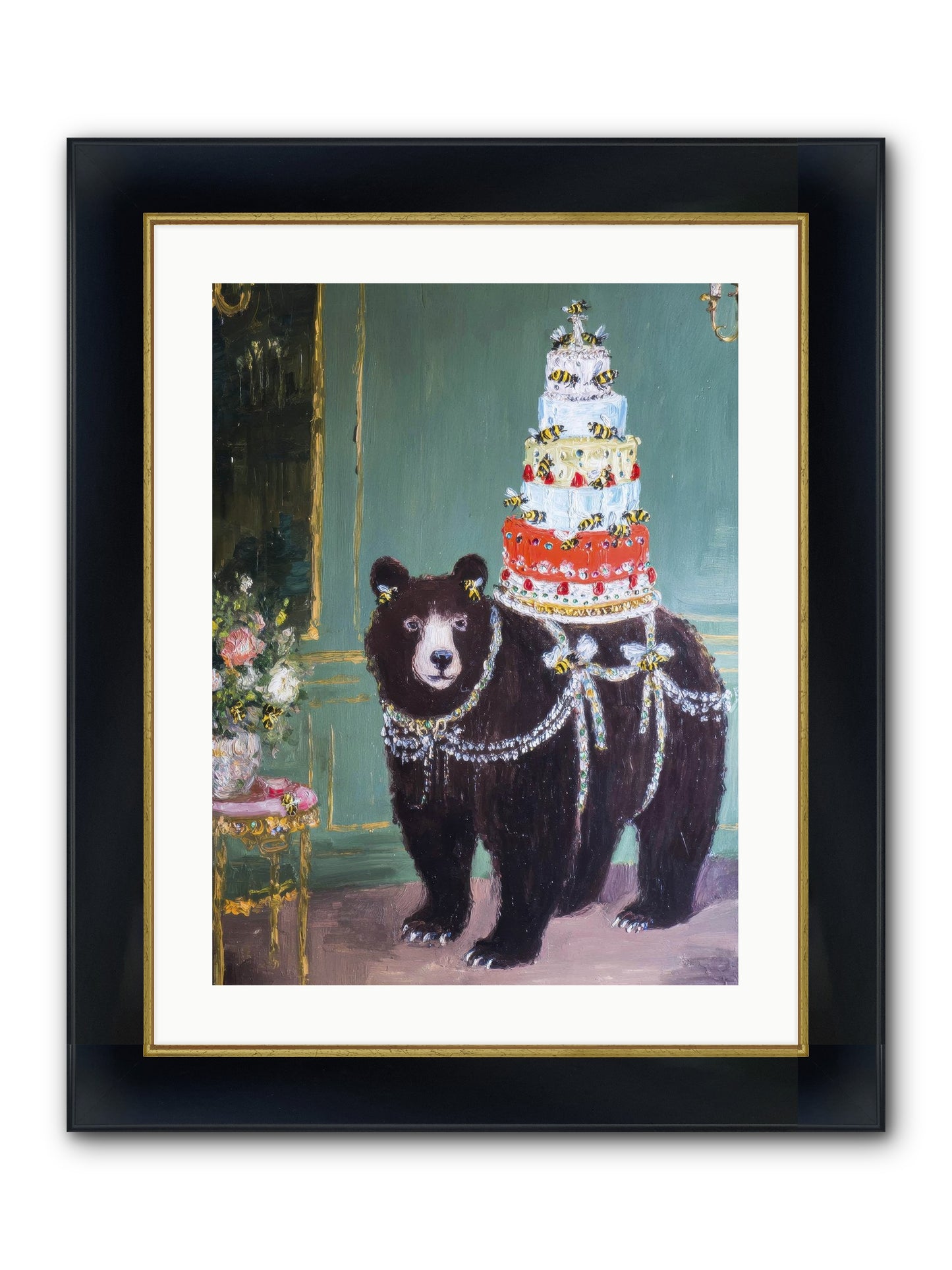 Our Darling Days Framed Print - Wide Black w/Gold 18x24