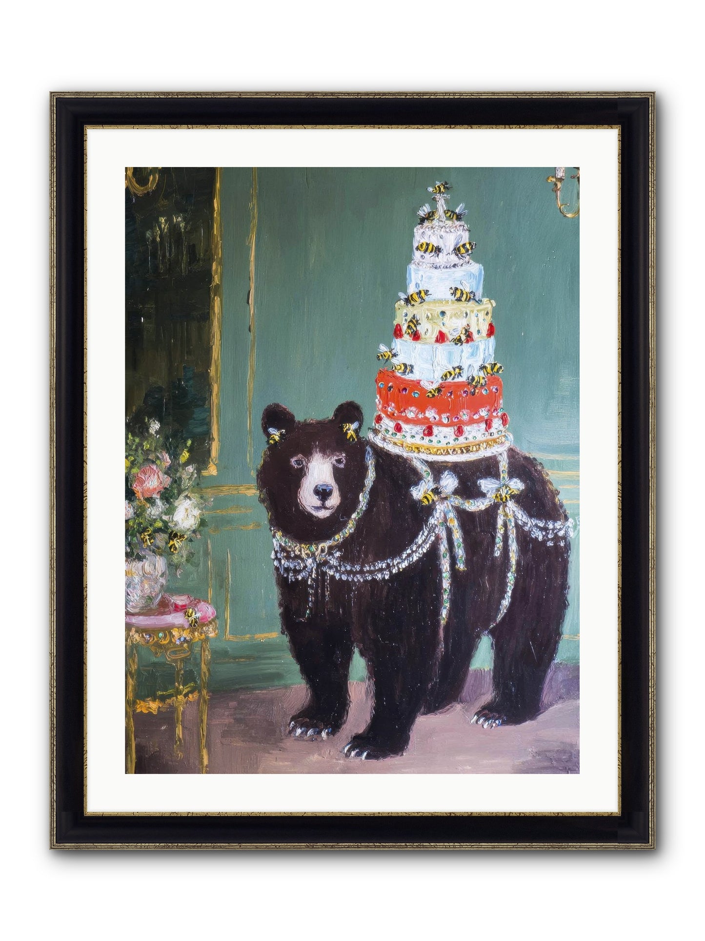 Our Darling Days Framed Print - Black & Gold 24x32
