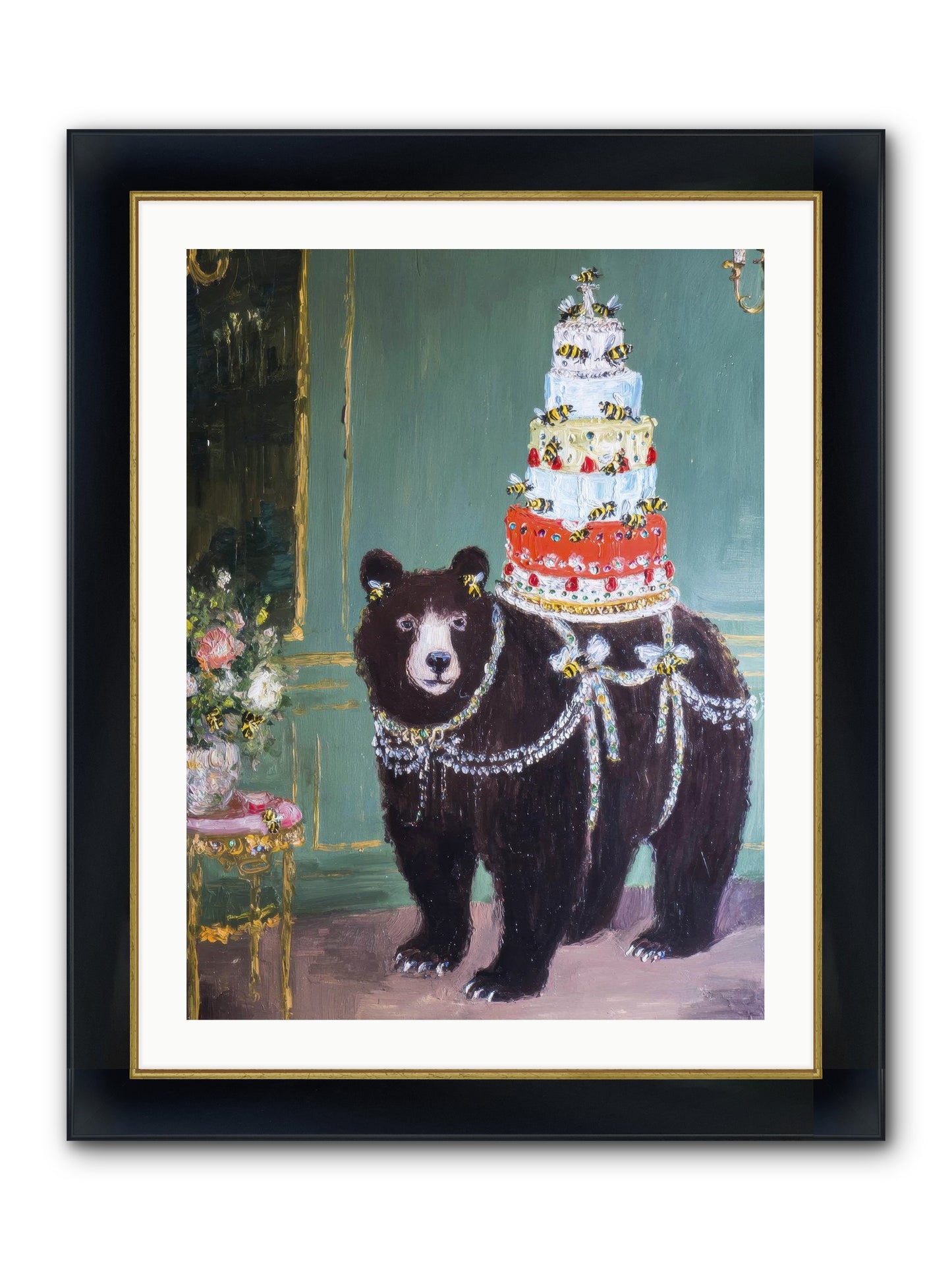 Our Darling Days Framed Print - Wide Black w/Gold 24x32