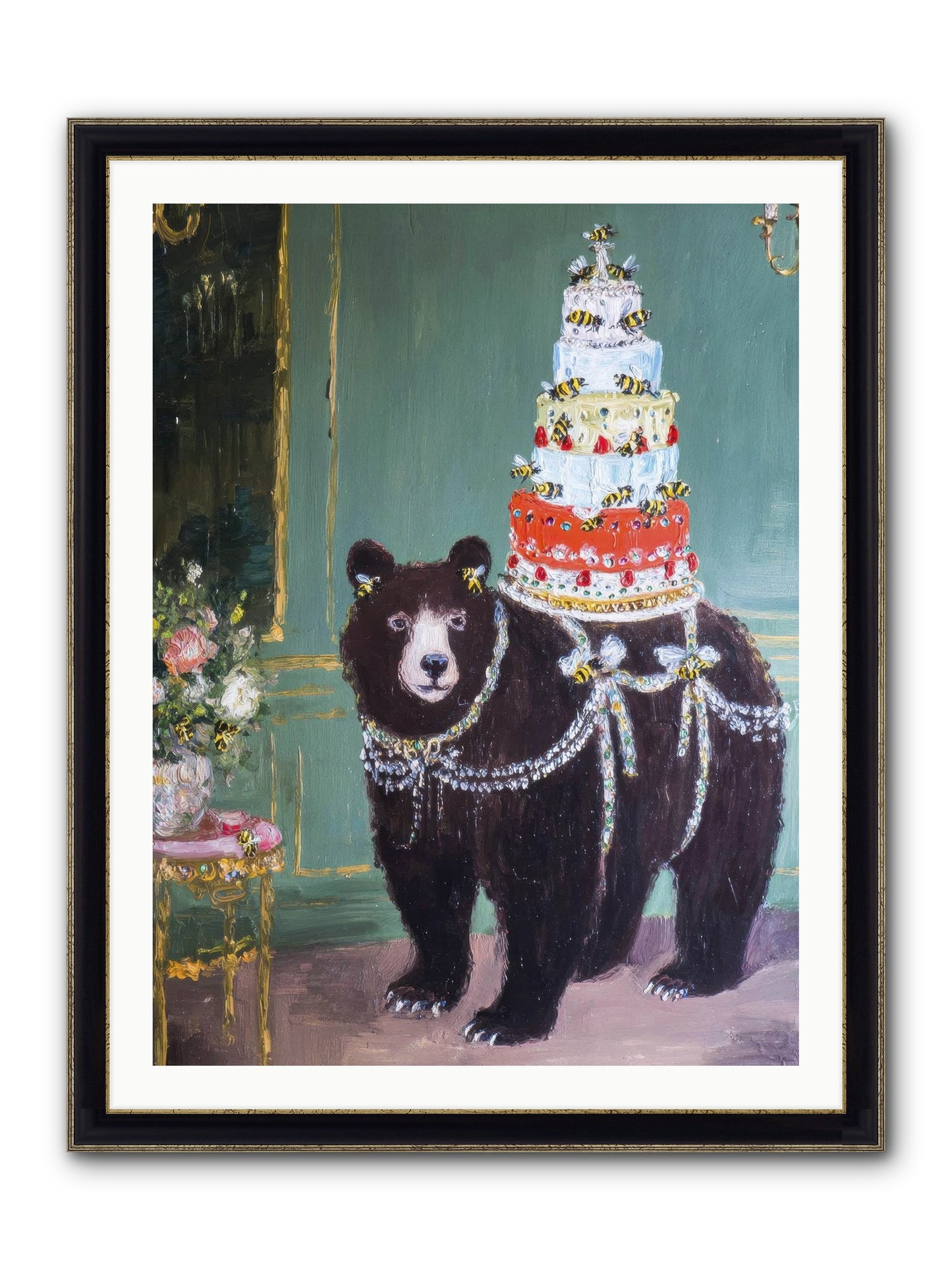 Our Darling Days Framed Print - Black & Gold 30x40