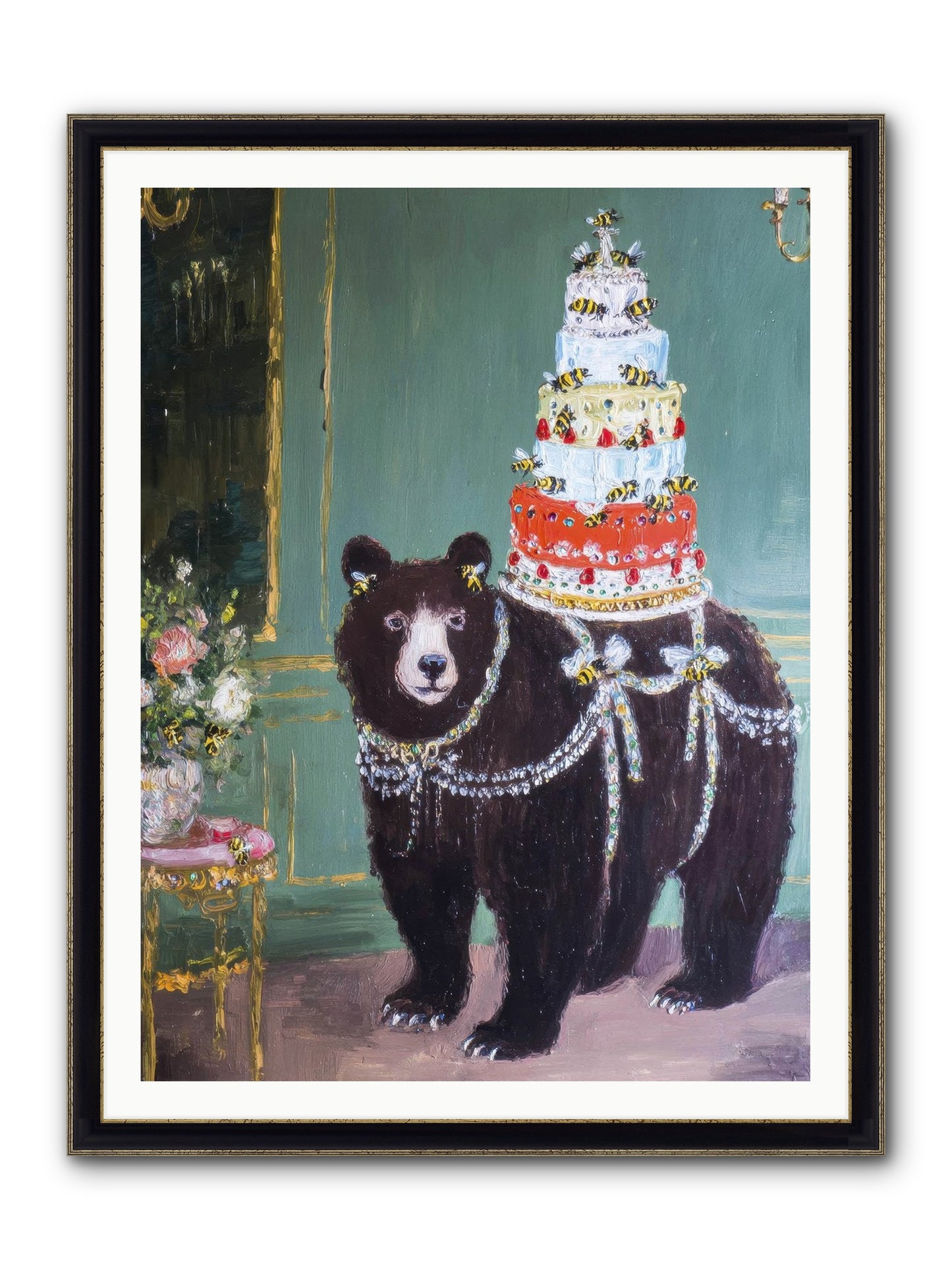 Our Darling Days Framed Print - Black & Gold 36x48