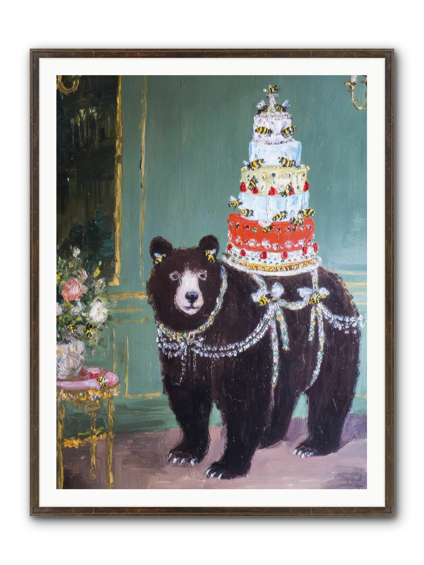 Our Darling Days Framed Print - Slimwoods Black/Gold 36x48