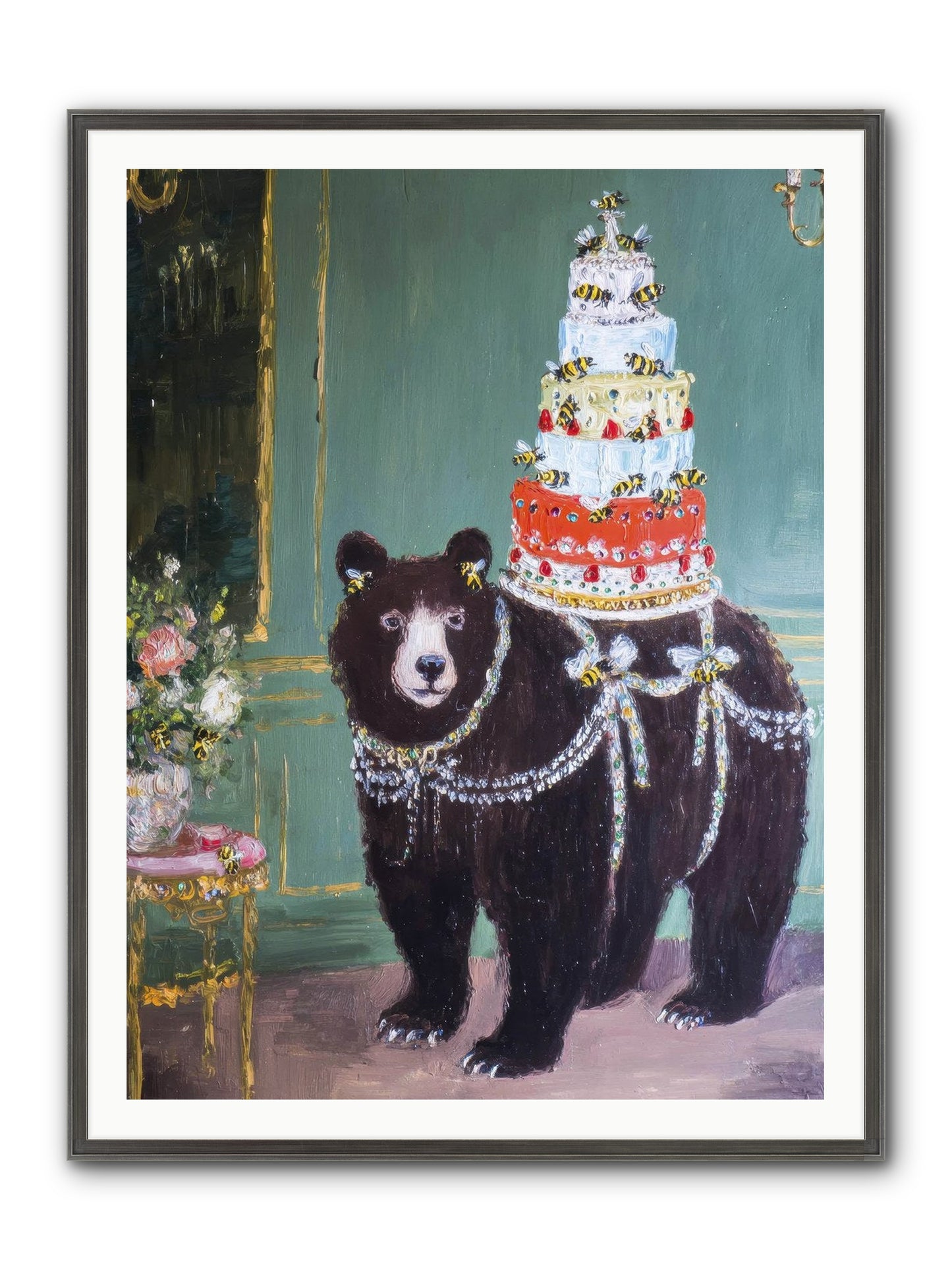 Our Darling Days Framed Print - Slimwoods Black/Silver 36x48