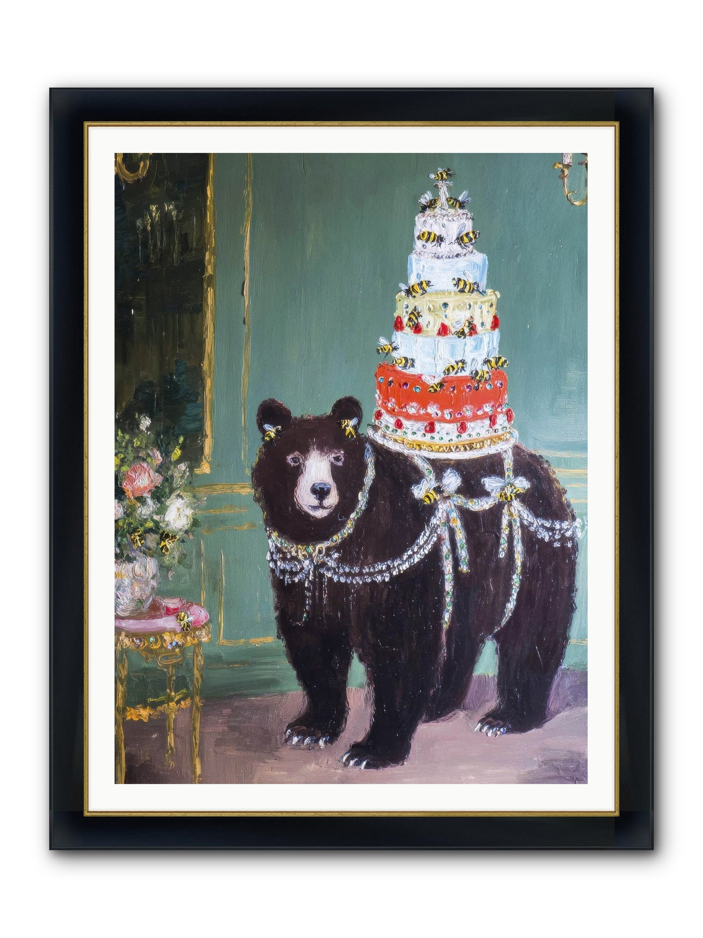 Our Darling Days Framed Print - Wide Black w/Gold 36x48