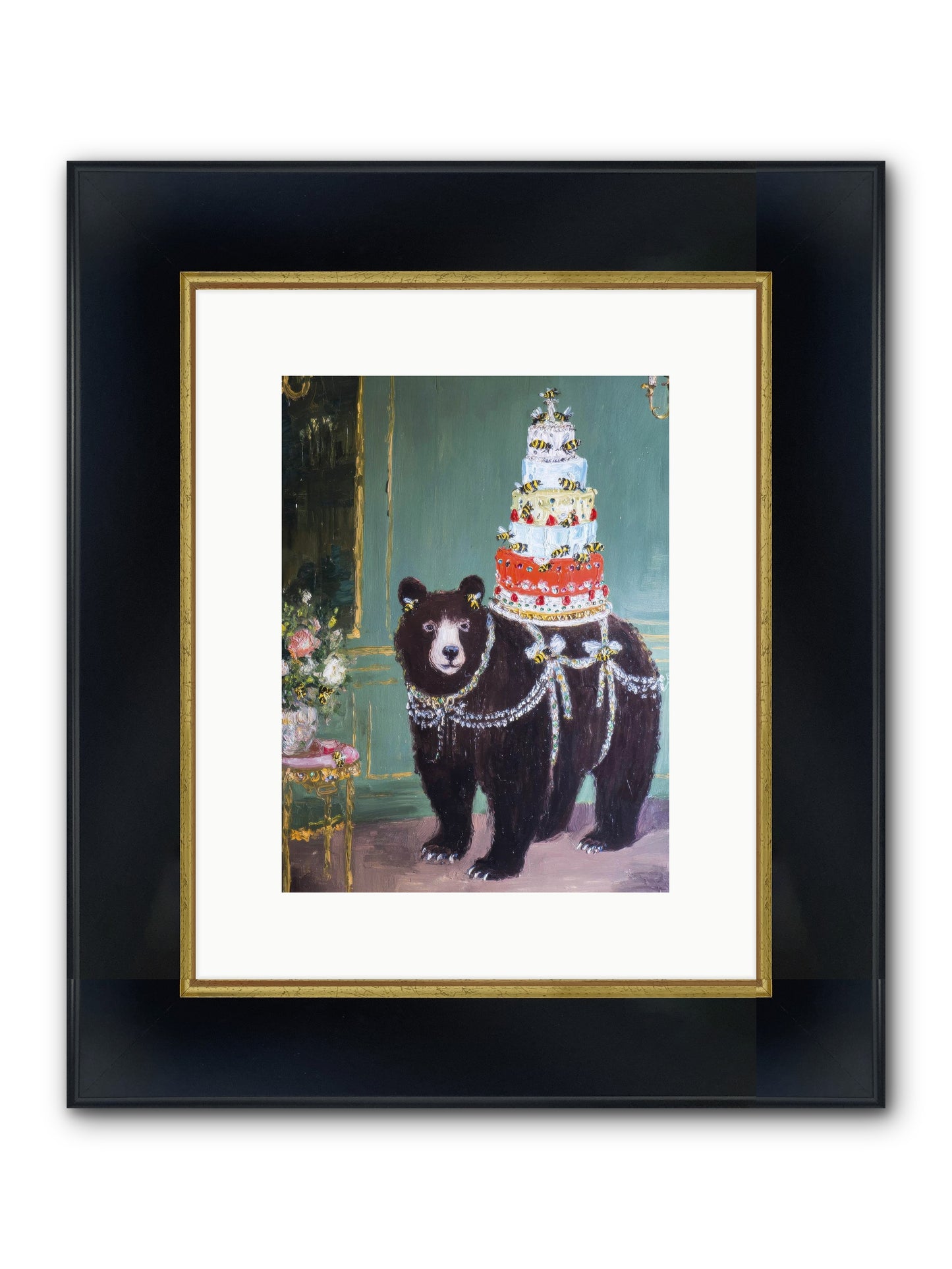 Our Darling Days Framed Print - Wide Black w/Gold 9x12