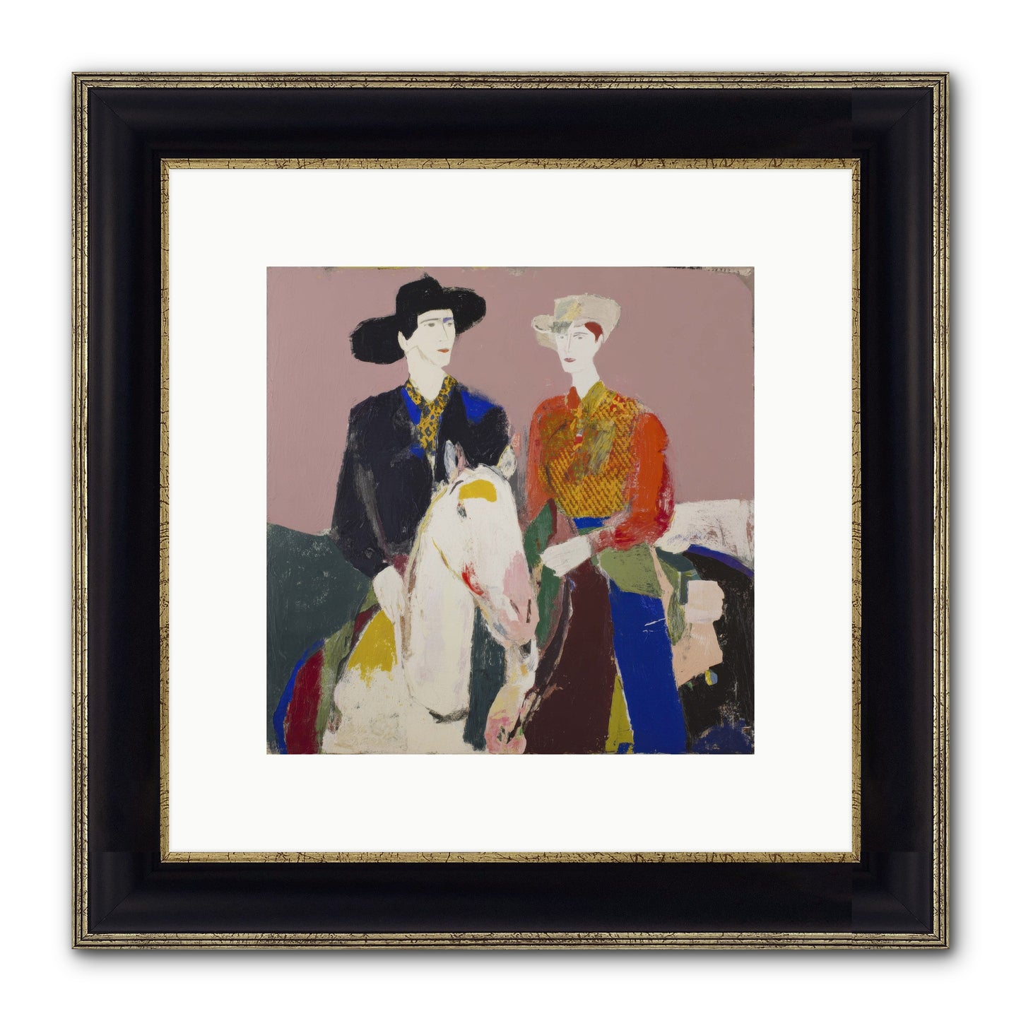 Over The Summit's Secret Framed Print - Black & Gold 10x10