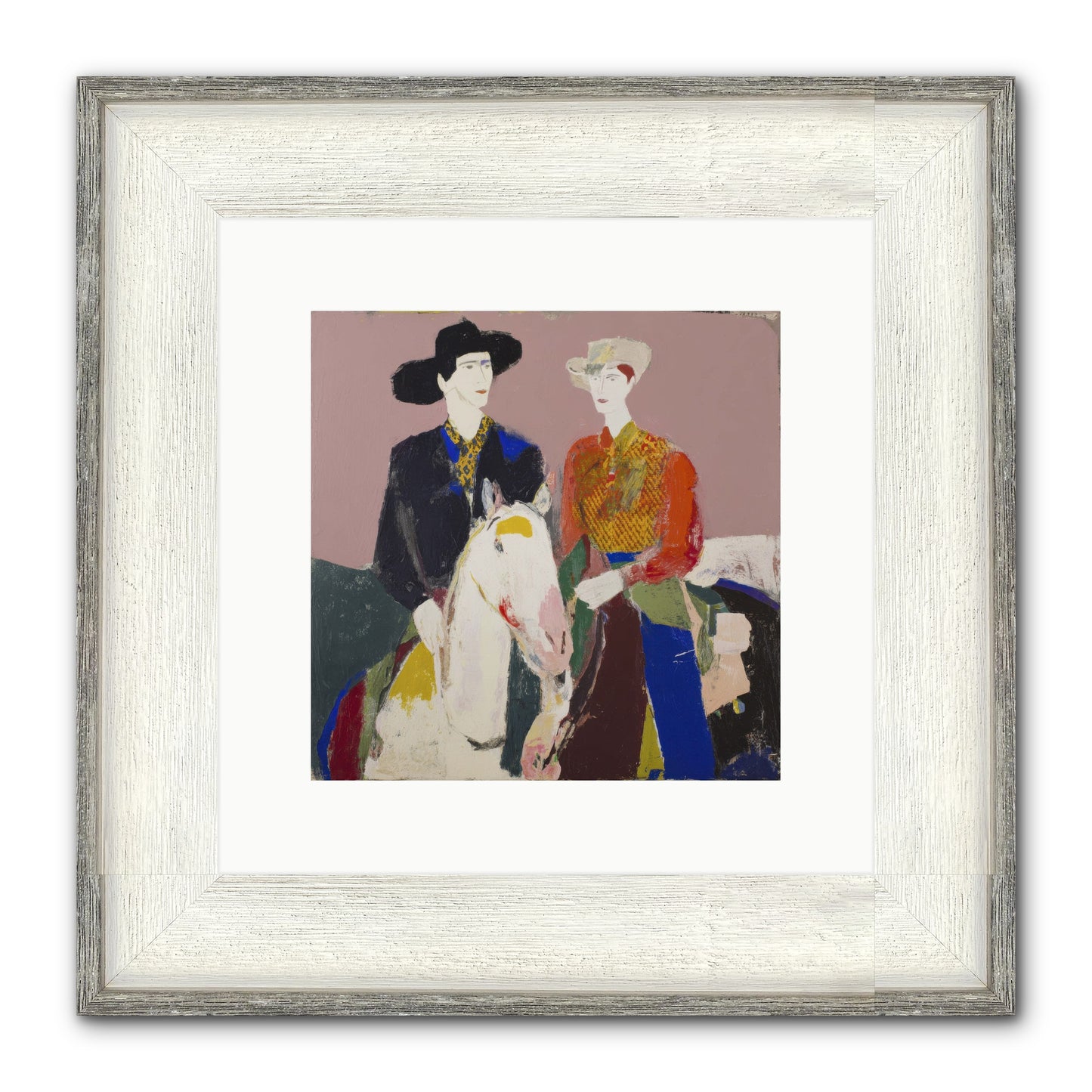 Over The Summit's Secret Framed Print - Driftwood White 10x10