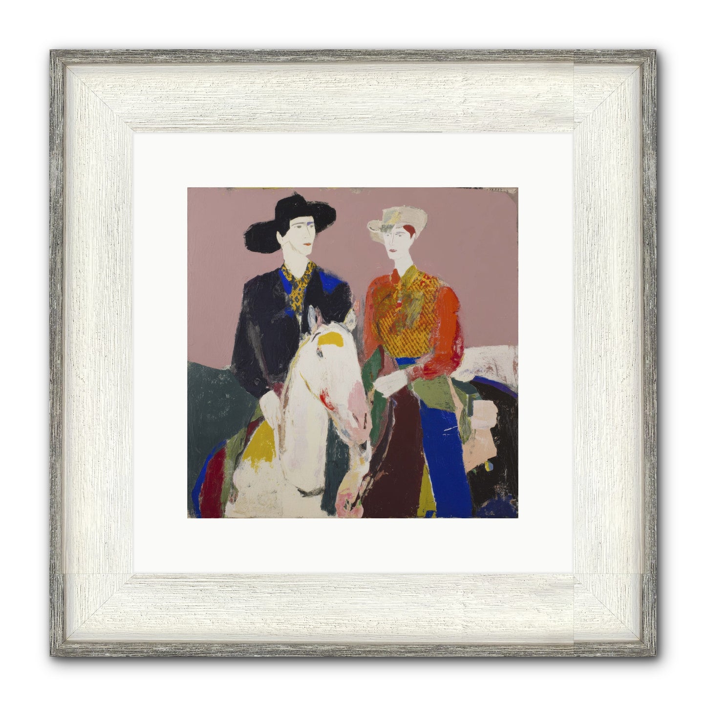 Over The Summit's Secret Framed Print - Driftwood White 12x12