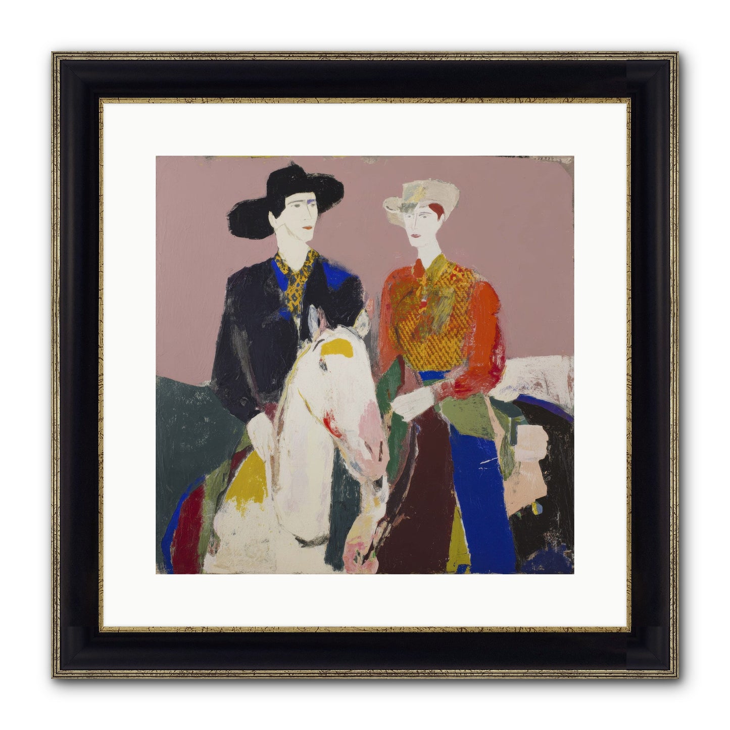 Over The Summit's Secret Framed Print - Black & Gold 16x16