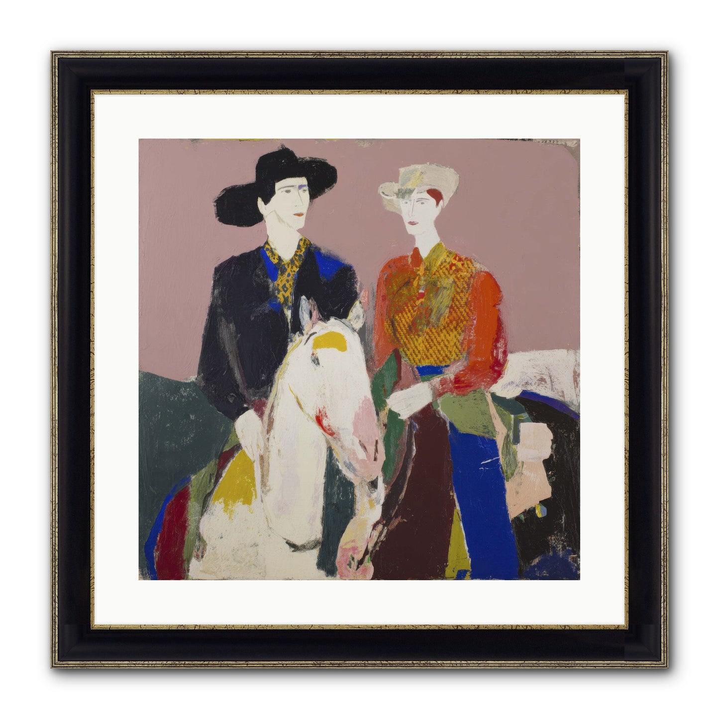 Over The Summit's Secret Framed Print - Black & Gold 20x20