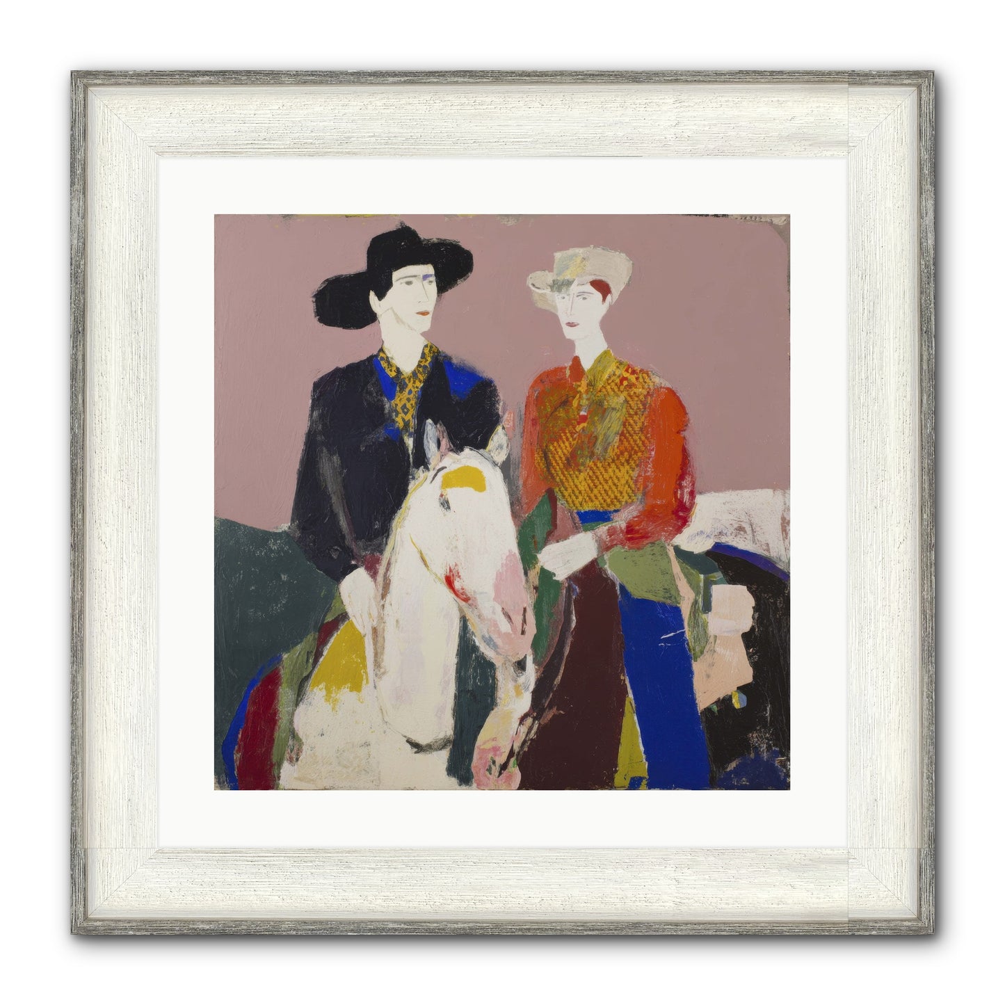 Over The Summit's Secret Framed Print - Driftwood White 20x20