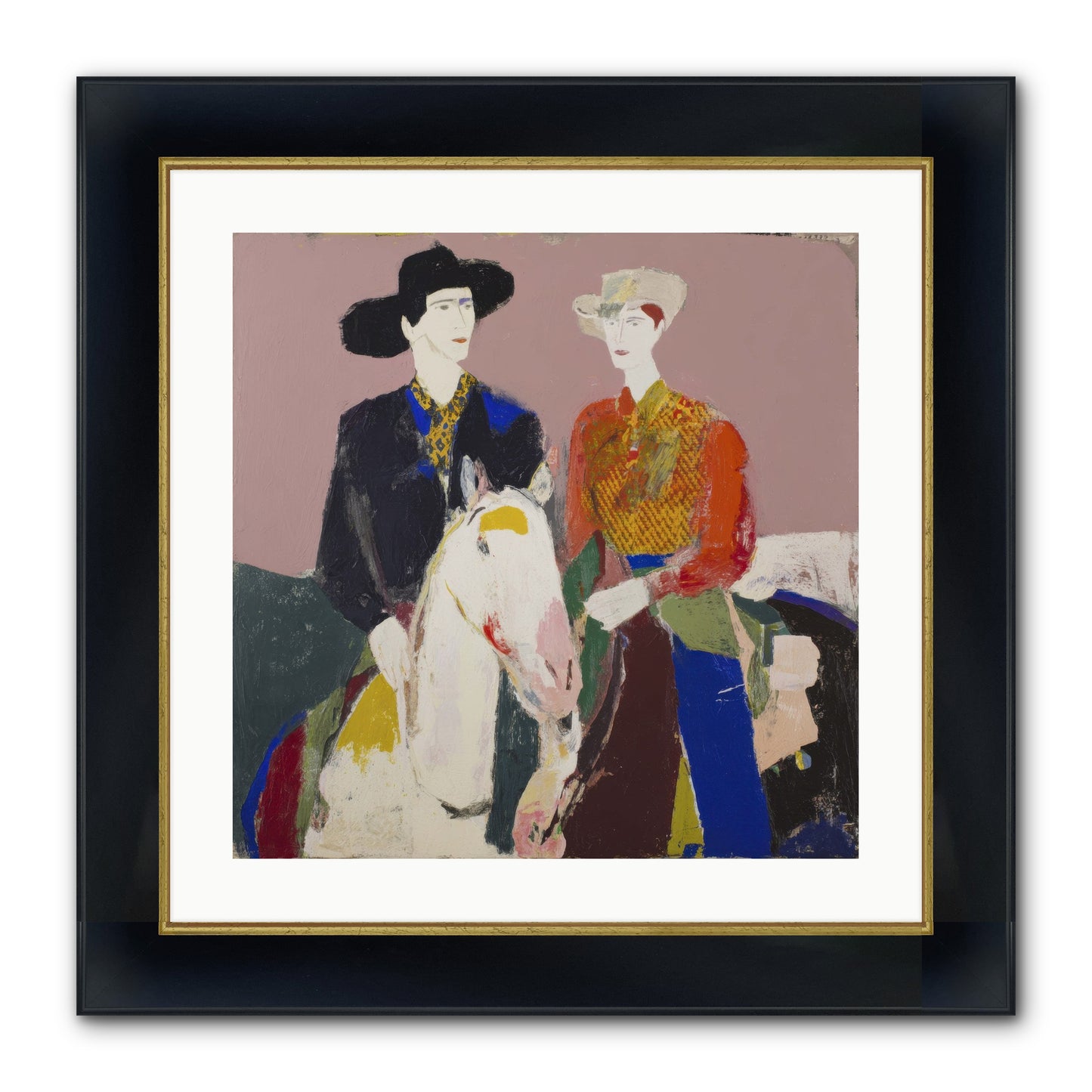 Over The Summit's Secret Framed Print - Wide Black w/Gold 20x20