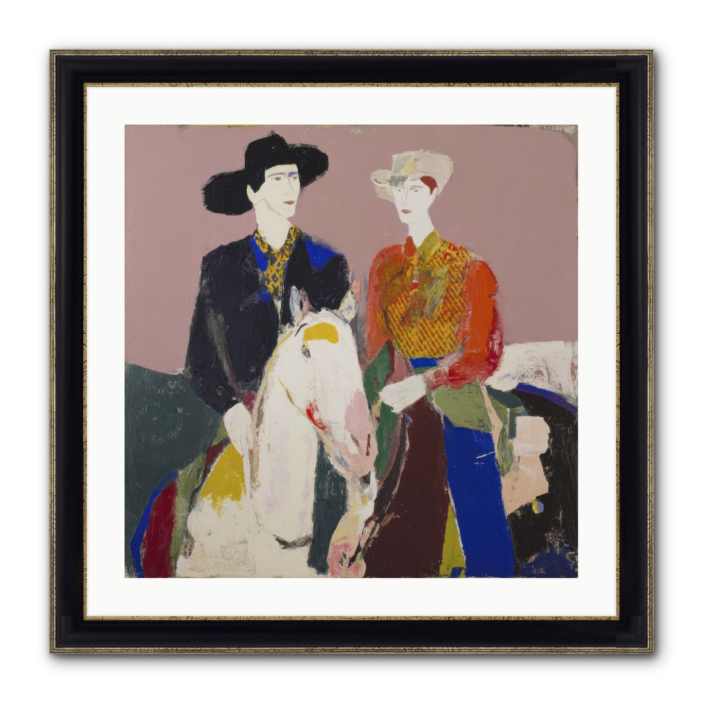 Over The Summit's Secret Framed Print - Black & Gold 24x24