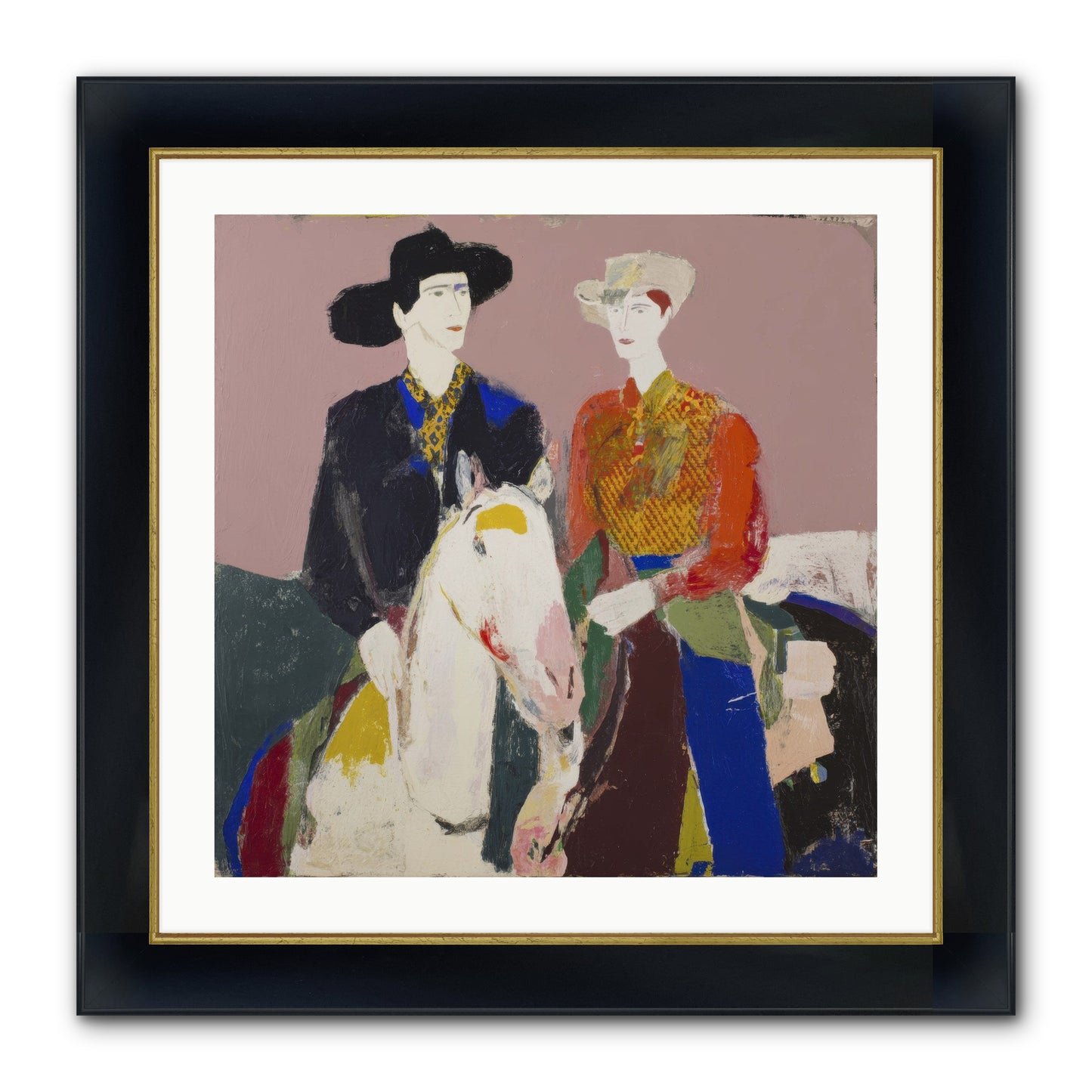 Over The Summit's Secret Framed Print - Wide Black w/Gold 24x24