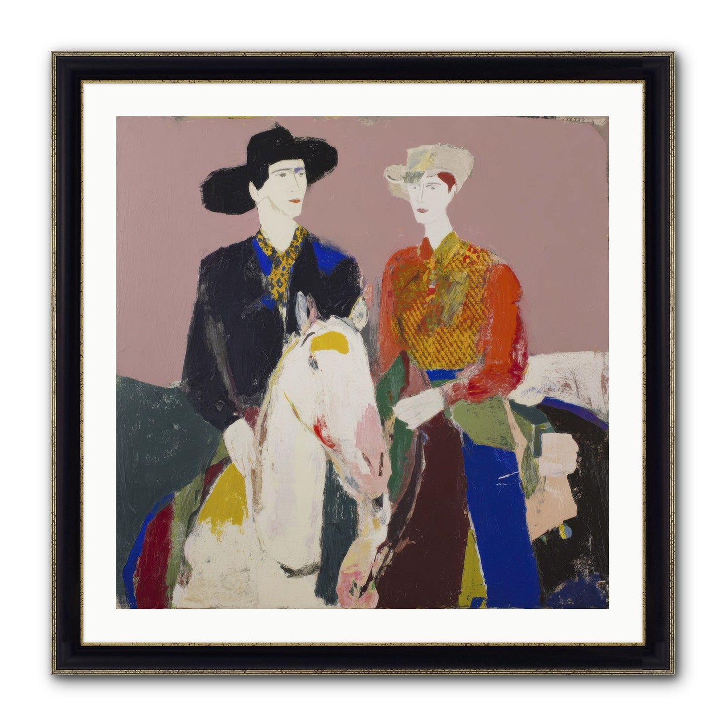 Over The Summit's Secret Framed Print - Black & Gold 30x30