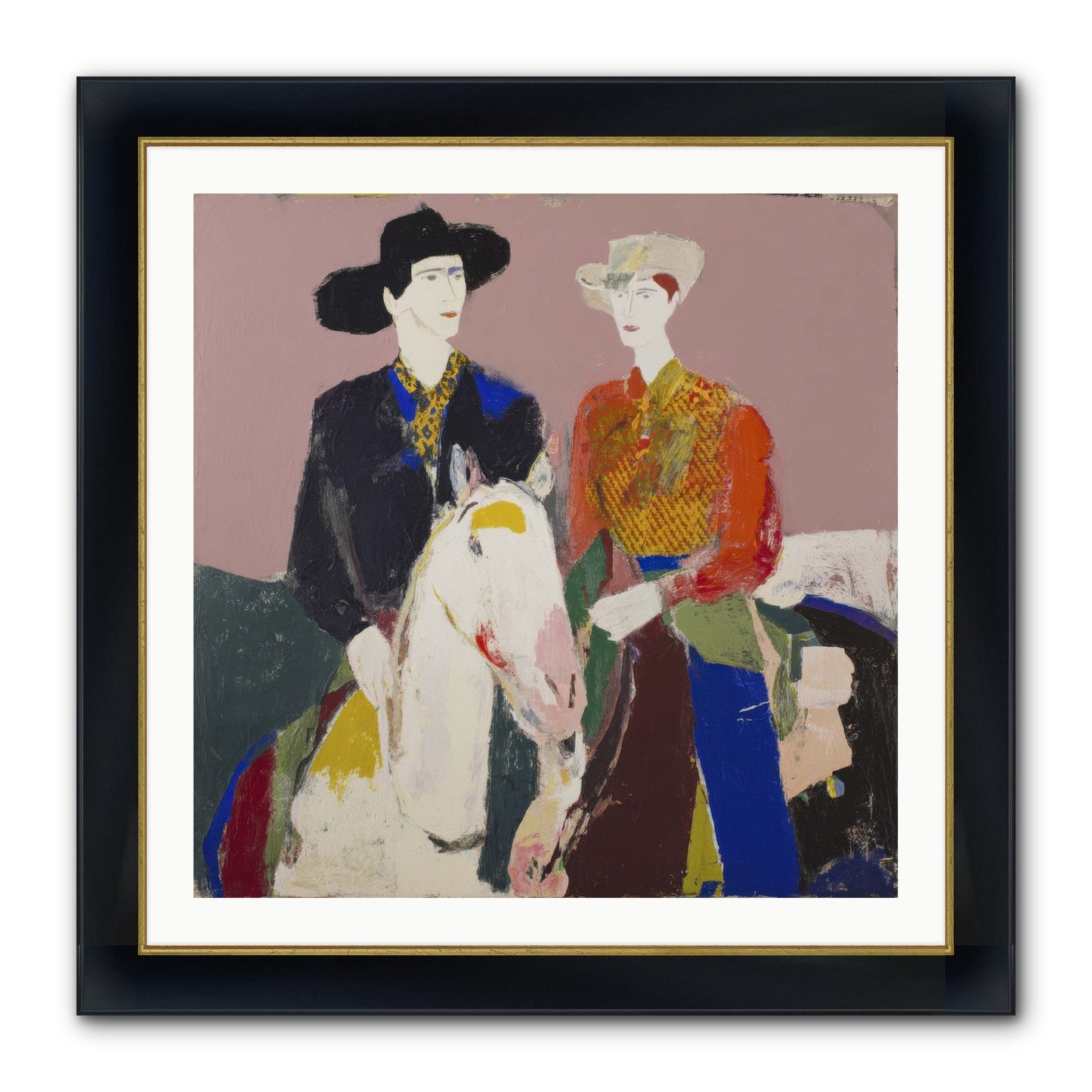 Over The Summit's Secret Framed Print - Wide Black w/Gold 30x30