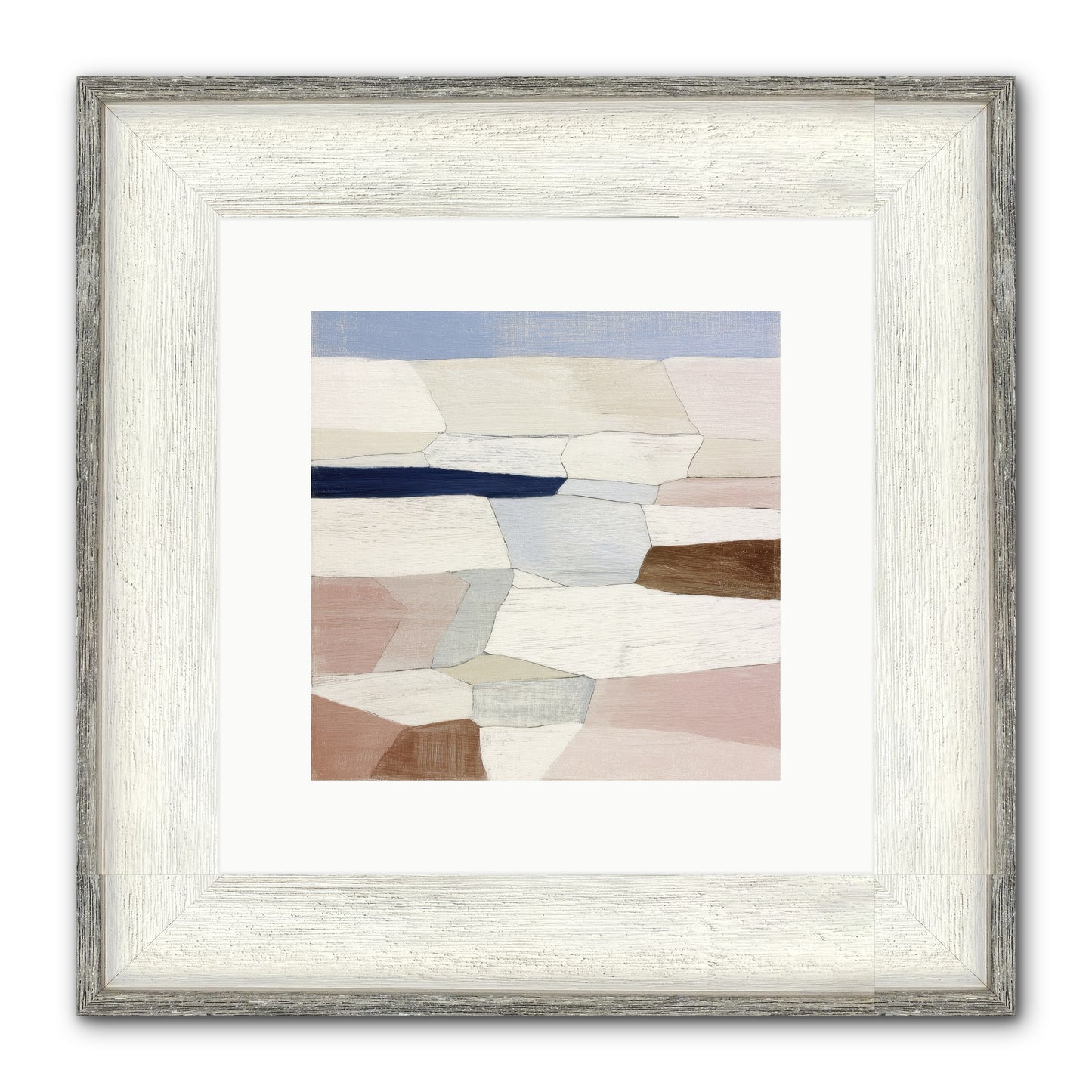 Oyster Framed Print - Driftwood White 10x10
