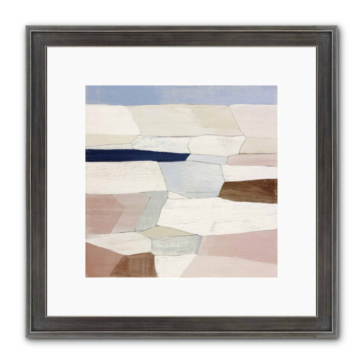Oyster Framed Print - Slimwoods Black/Silver 10x10