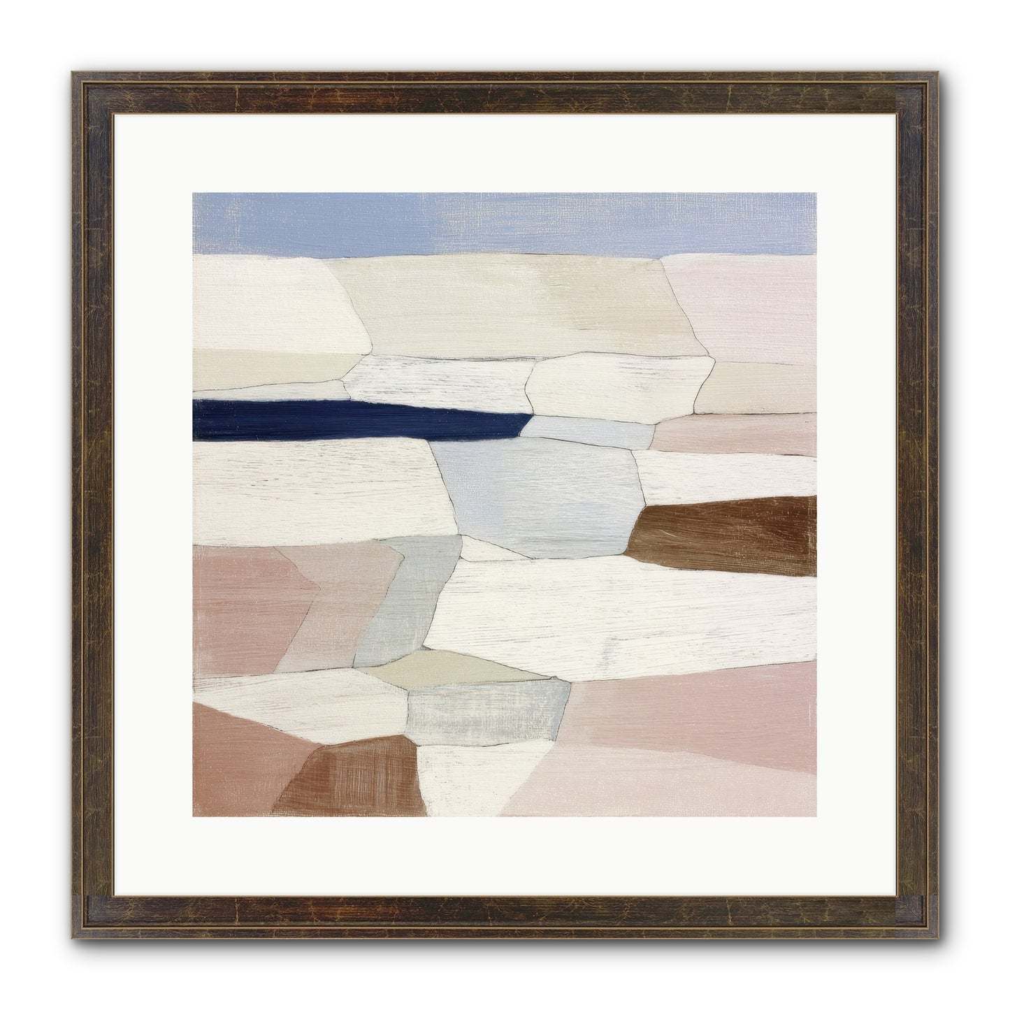 Oyster Framed Print - Slimwoods Black/Gold 16x16