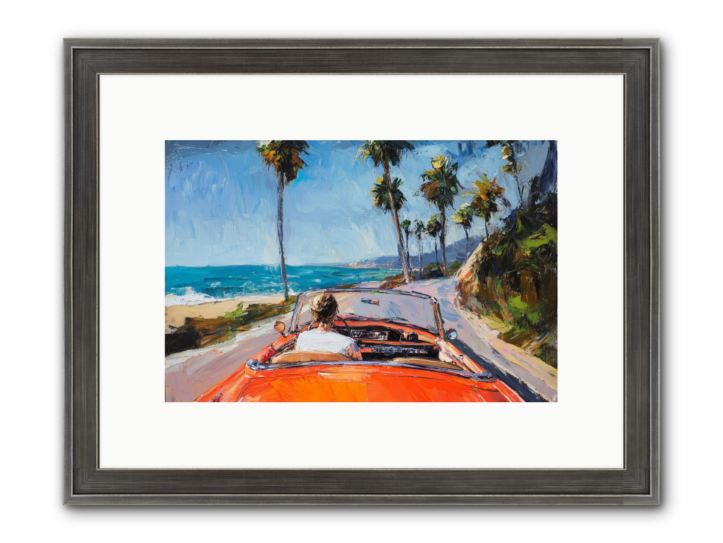 Pacific Coast Dreaming Framed Print - Slimwoods Black/Silver 12x8