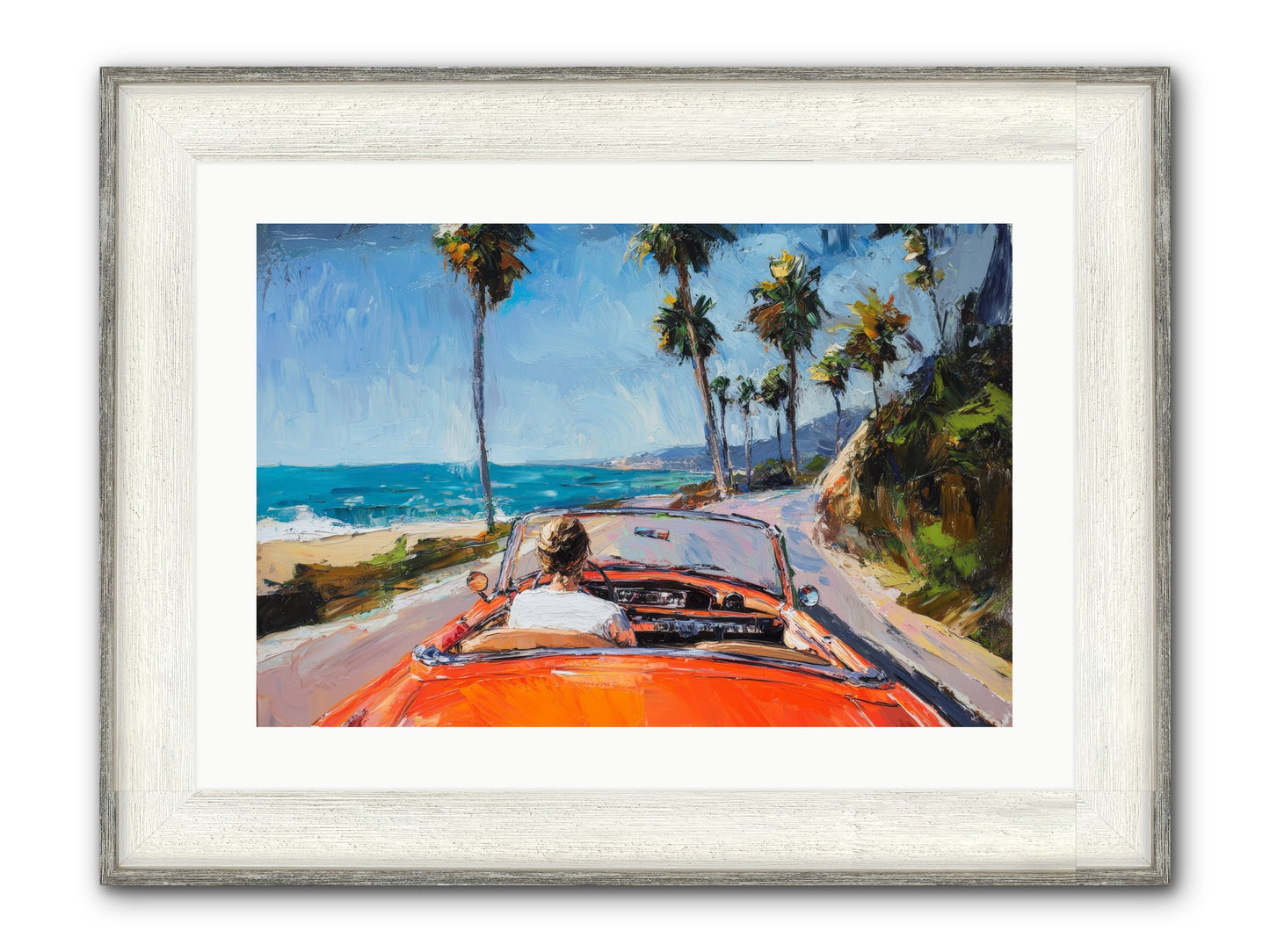 Pacific Coast Dreaming Framed Print - Driftwood White 24x16