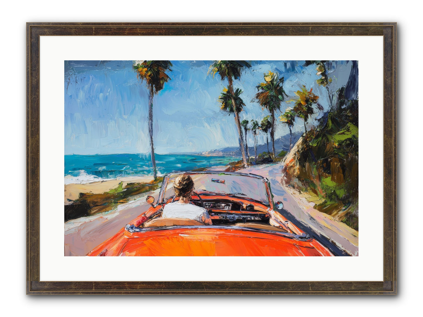 Pacific Coast Dreaming Framed Print - Slimwoods Black/Gold 24x16