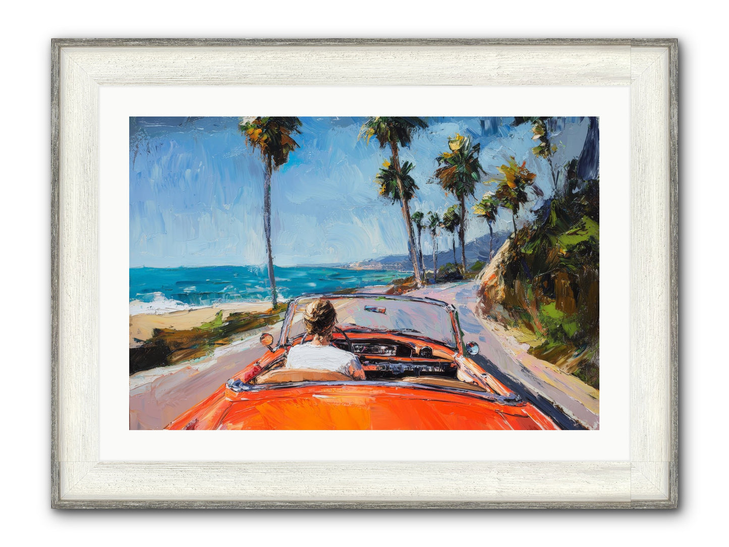 Pacific Coast Dreaming Framed Print - Driftwood White 30x20