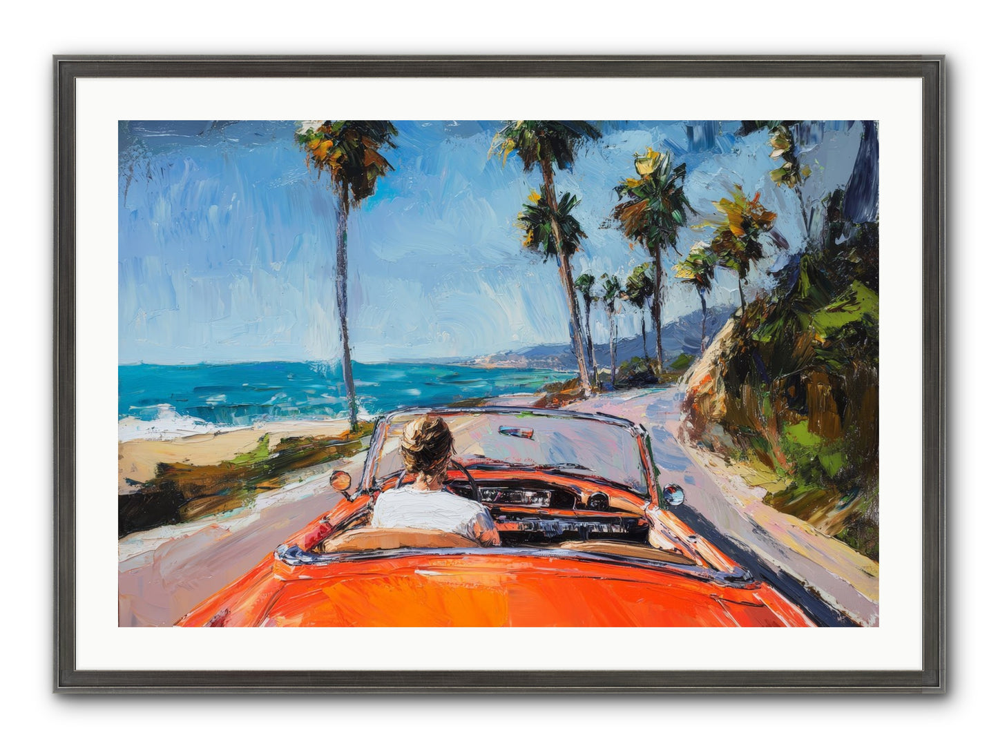 Pacific Coast Dreaming Framed Print - Slimwoods Black/Silver 36x24