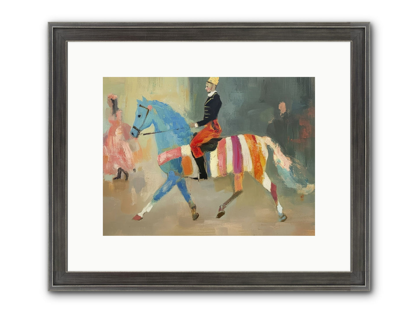 Paddock Elegance Framed Print - Slimwoods Black/Silver 12x9
