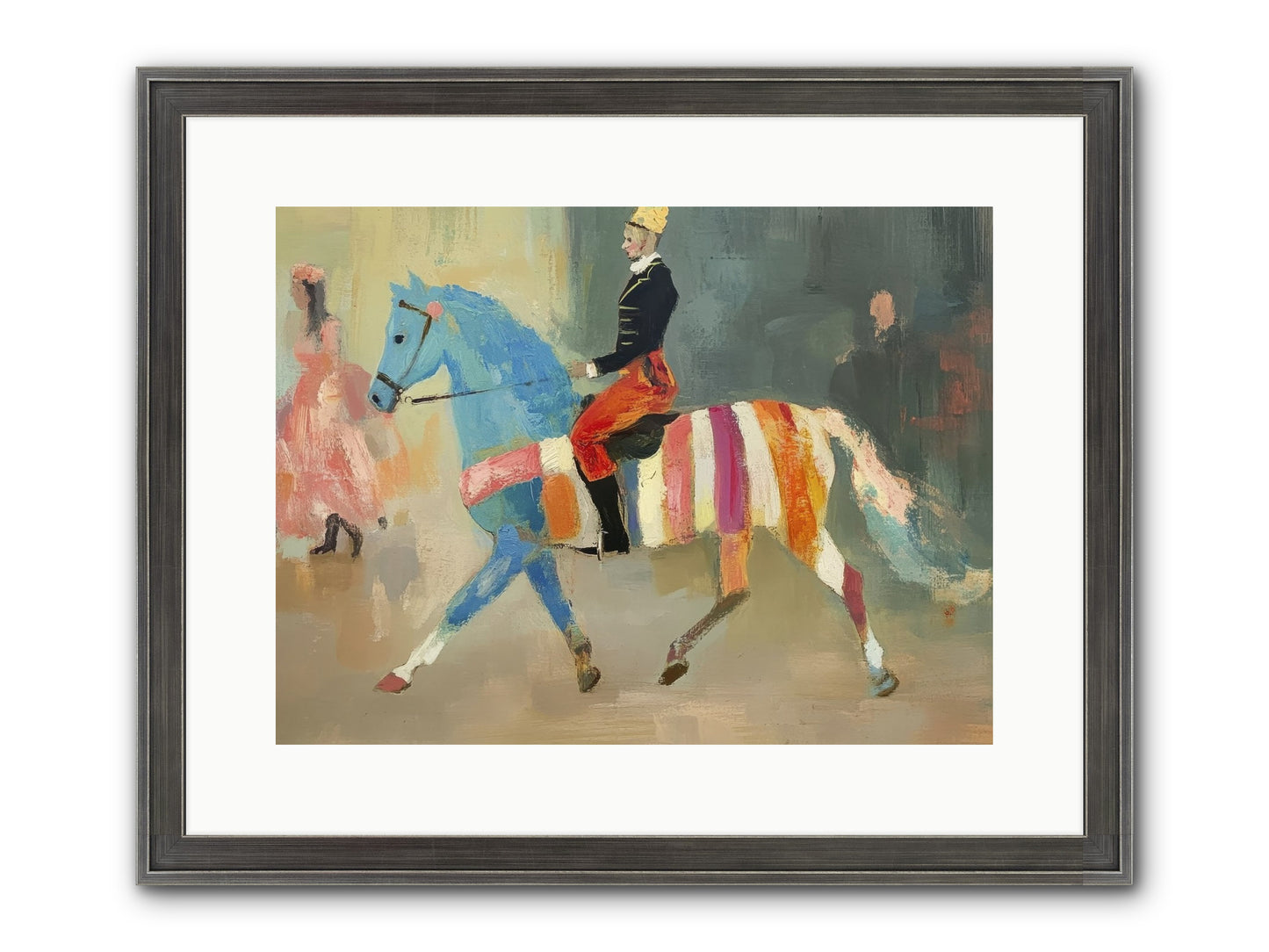 Paddock Elegance Framed Print - Slimwoods Black/Silver 16x12